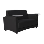 Pro Series Upholstered Common Area Sofa with Tablet - Black/Cosmic Strandz