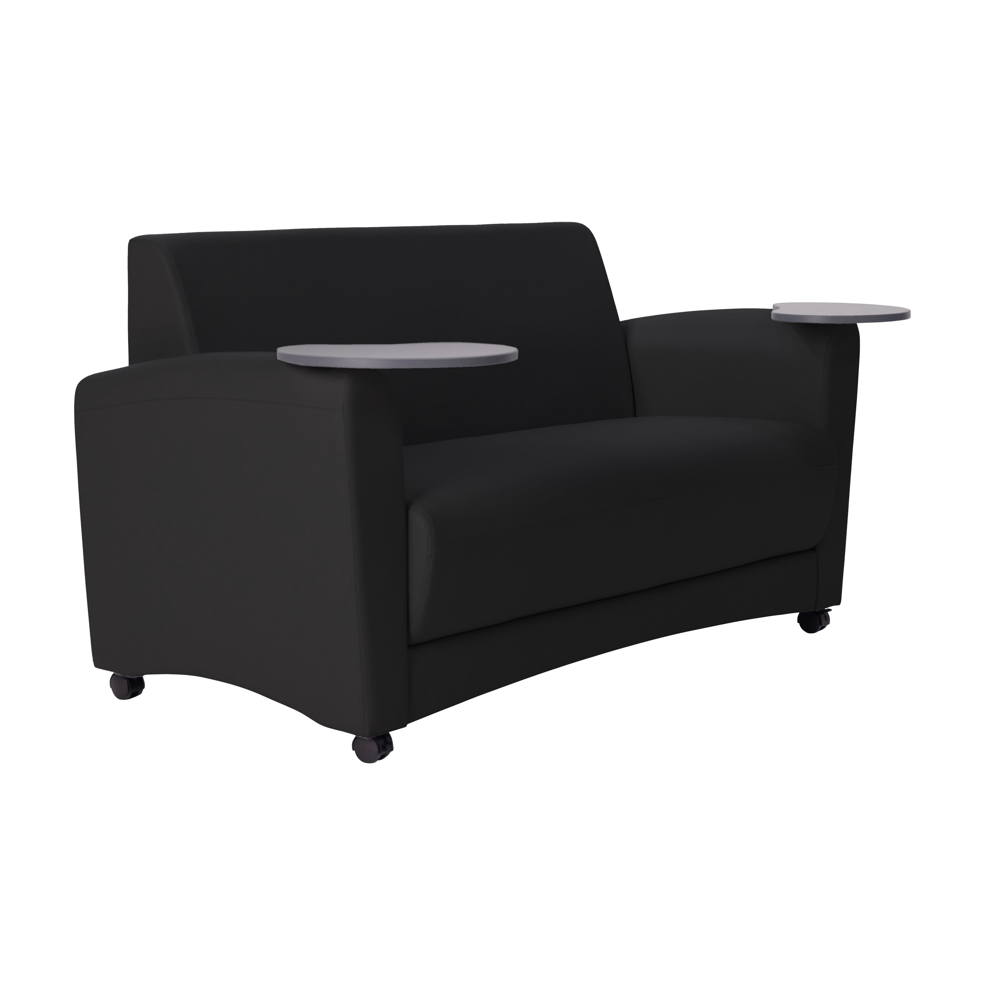 Pro Series Upholstered Common Area Sofa with Tablet - Black/Cosmic Strandz
