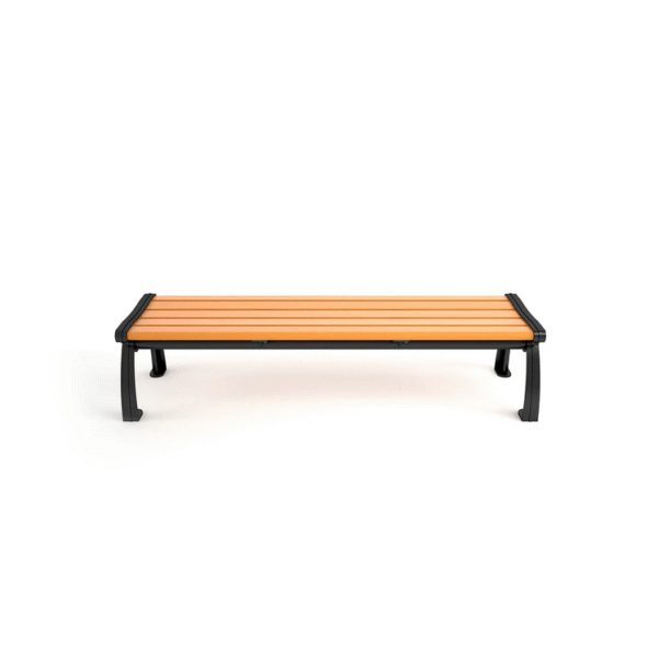 Heritage Style 6′ Recycled Plastic Bench Without Back – Commercial Outdoor Bench
