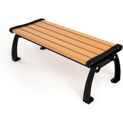 Heritage Style 6′ Recycled Plastic Bench Without Back – Commercial Outdoor Bench