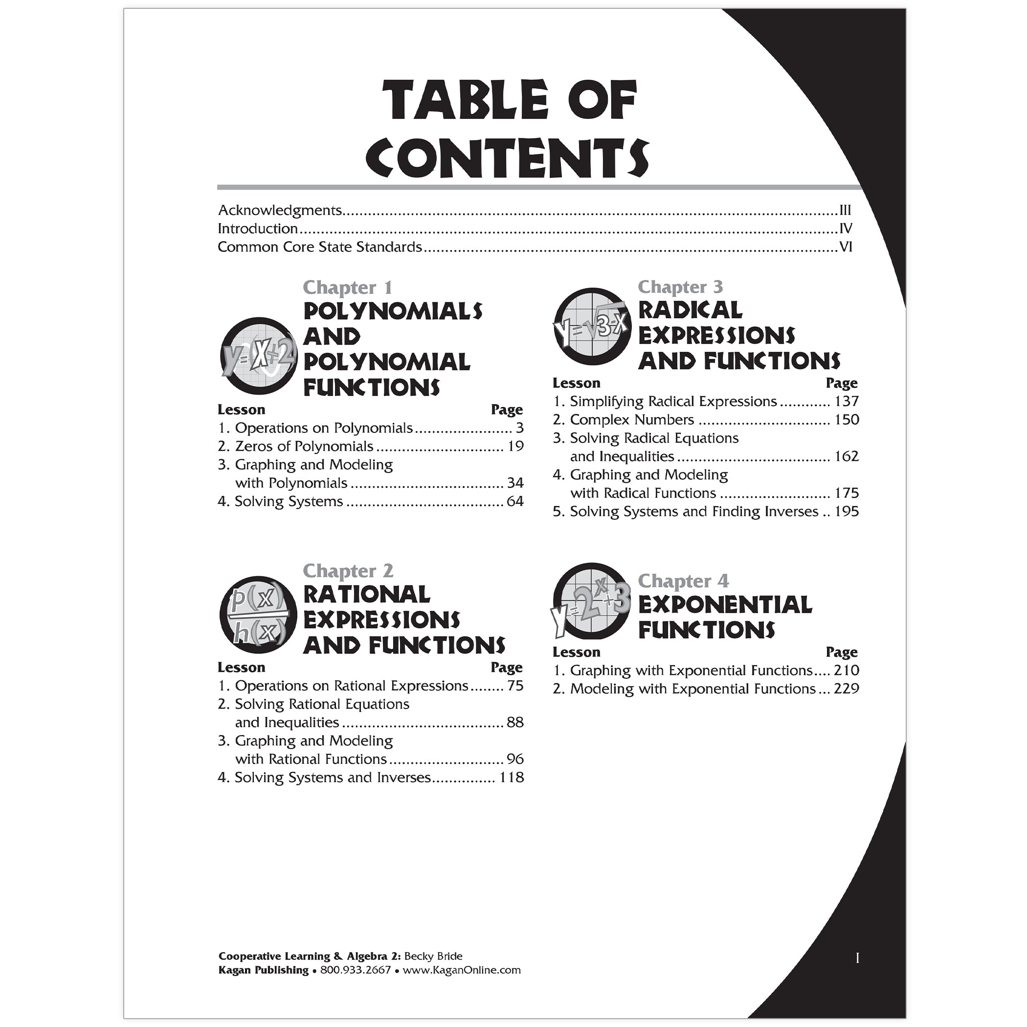 Cooperative Learning & Algebra 2 Secondary Activities Book, Grade 9-12