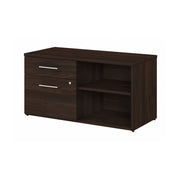 Bush Business Furniture Office 500 Low Storage Cabinet with Drawers and Shelves in Black Walnut - 44.21" Width x 20.59" Depth x 23.2" Height