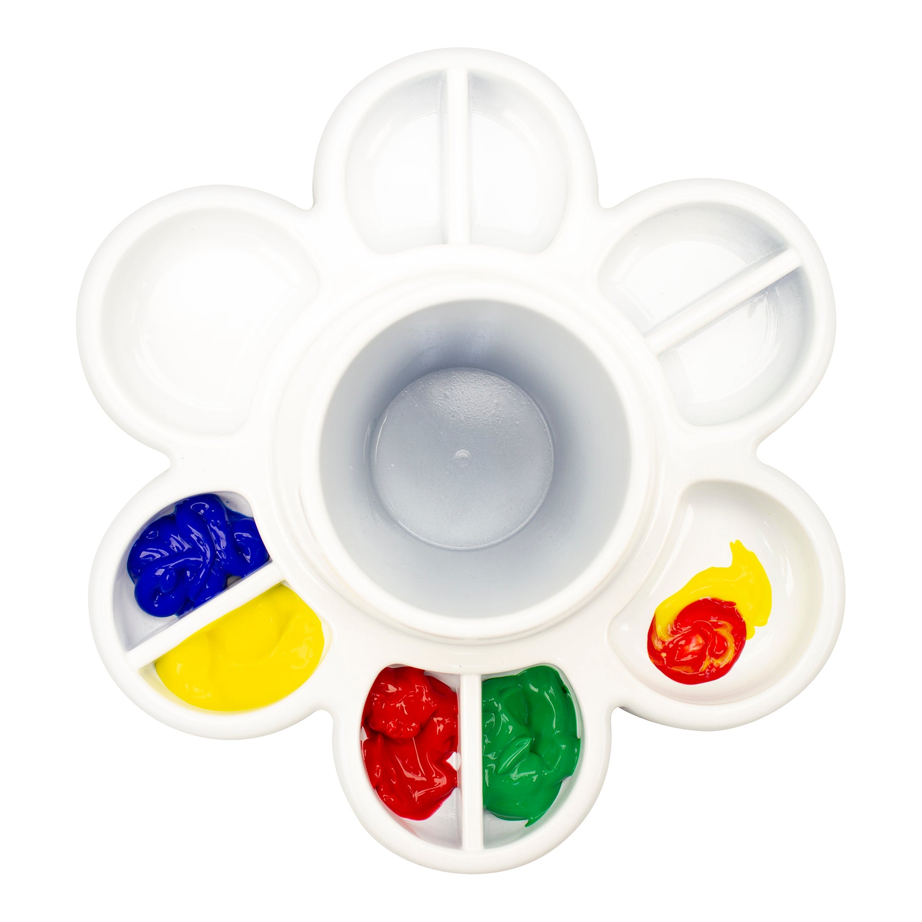 Paint and Water Cup, White, Pack of 6