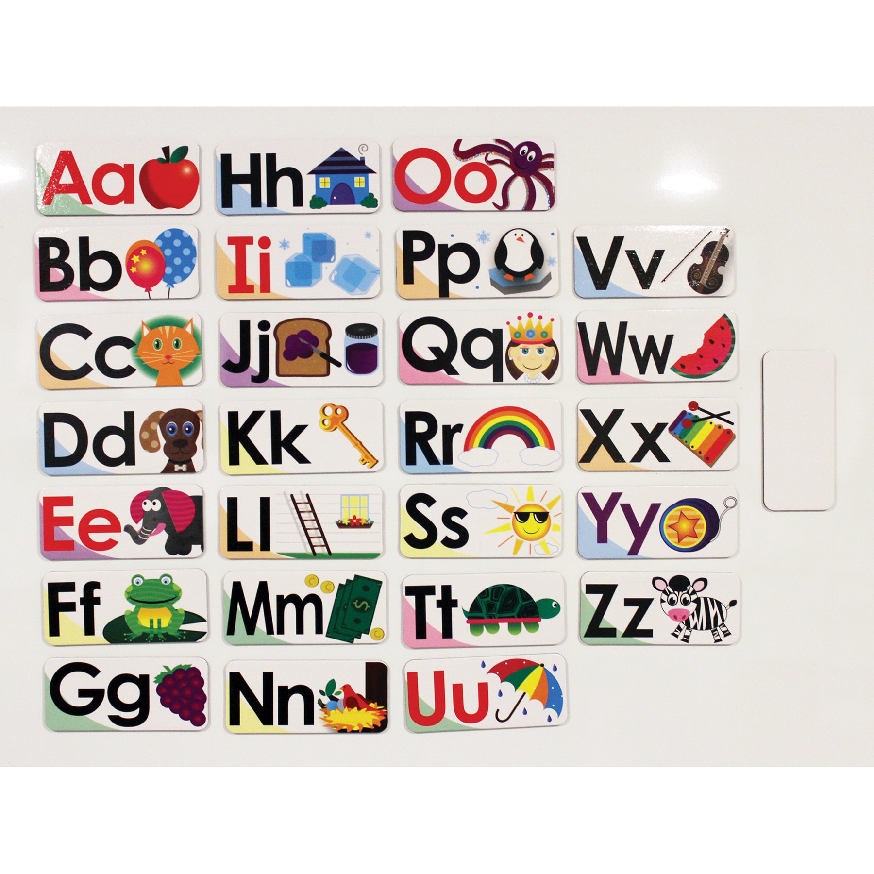 ABC Picture Words Double-Sided Magnets, 27 Pieces