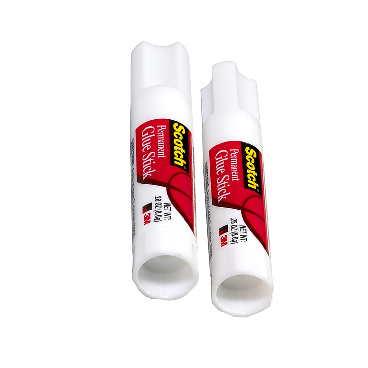 Permanent Glue Stick, White, .28 oz, Pack of 2
