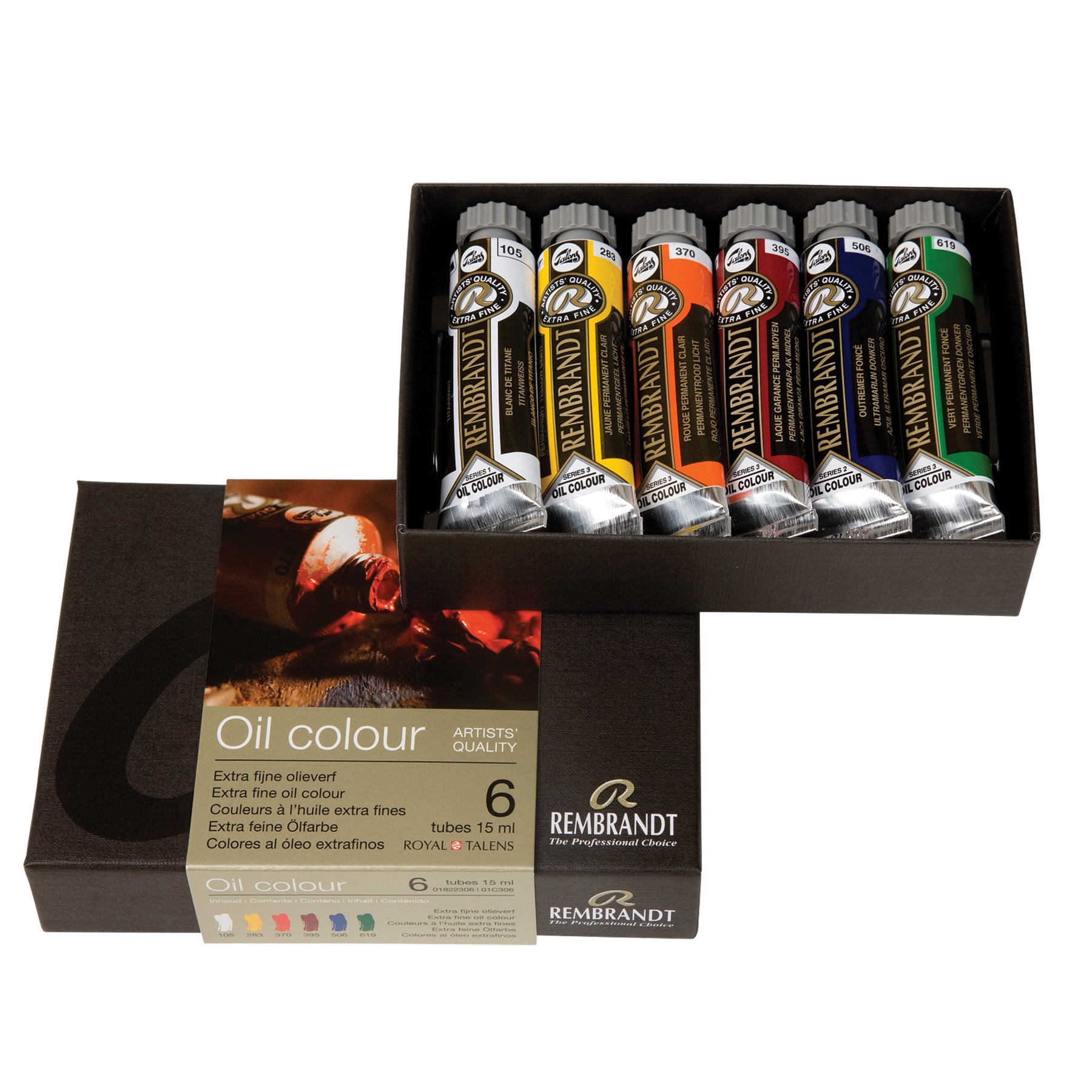 Oil Color Starter Set, 6 x 15mL