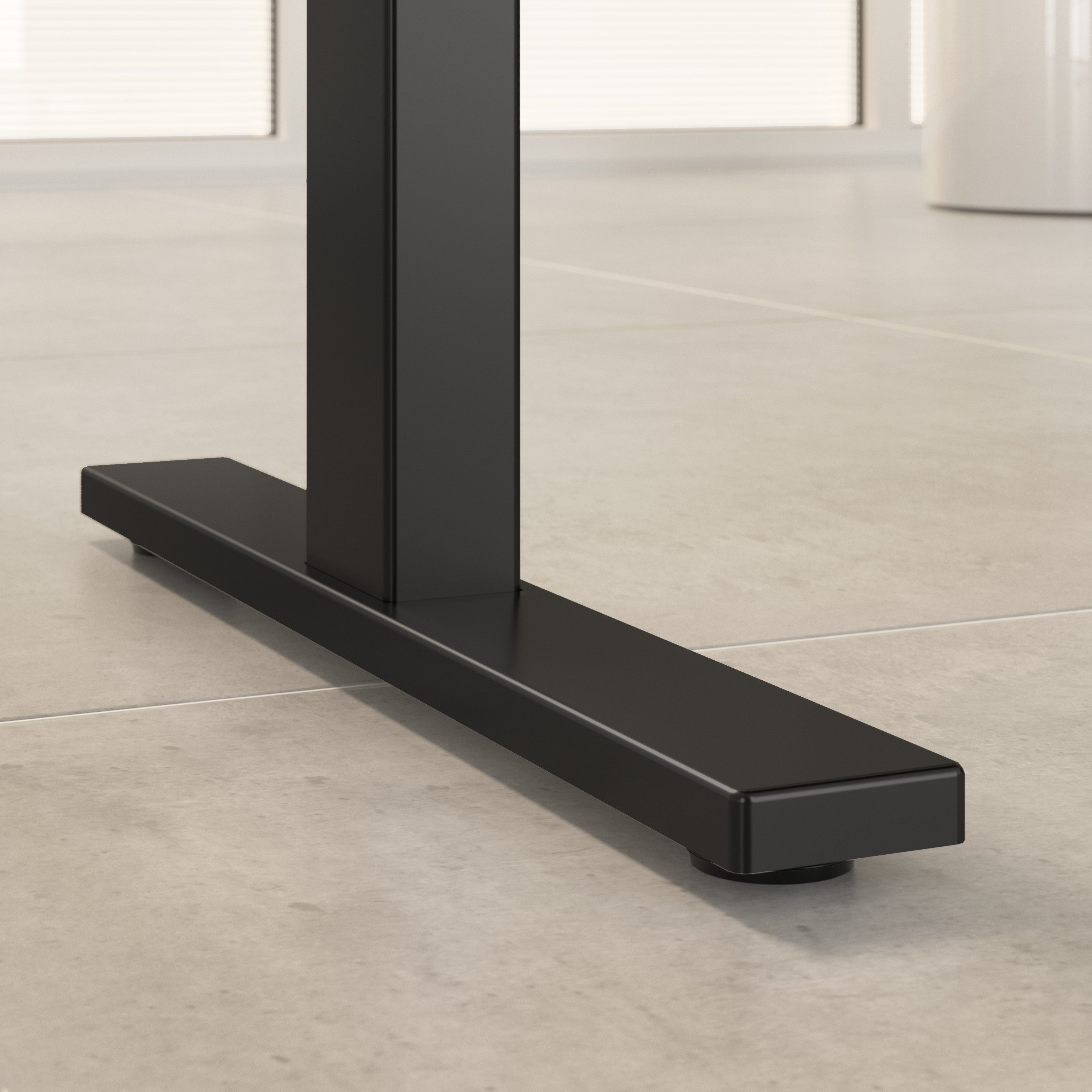 Move 60 Series by Bush Business Furniture 72W x 30D Height Adjustable Standing Desk with Storage in Storm Gray with Black Base - 71.02" Width x 29.37" Depth x 47.69" Height