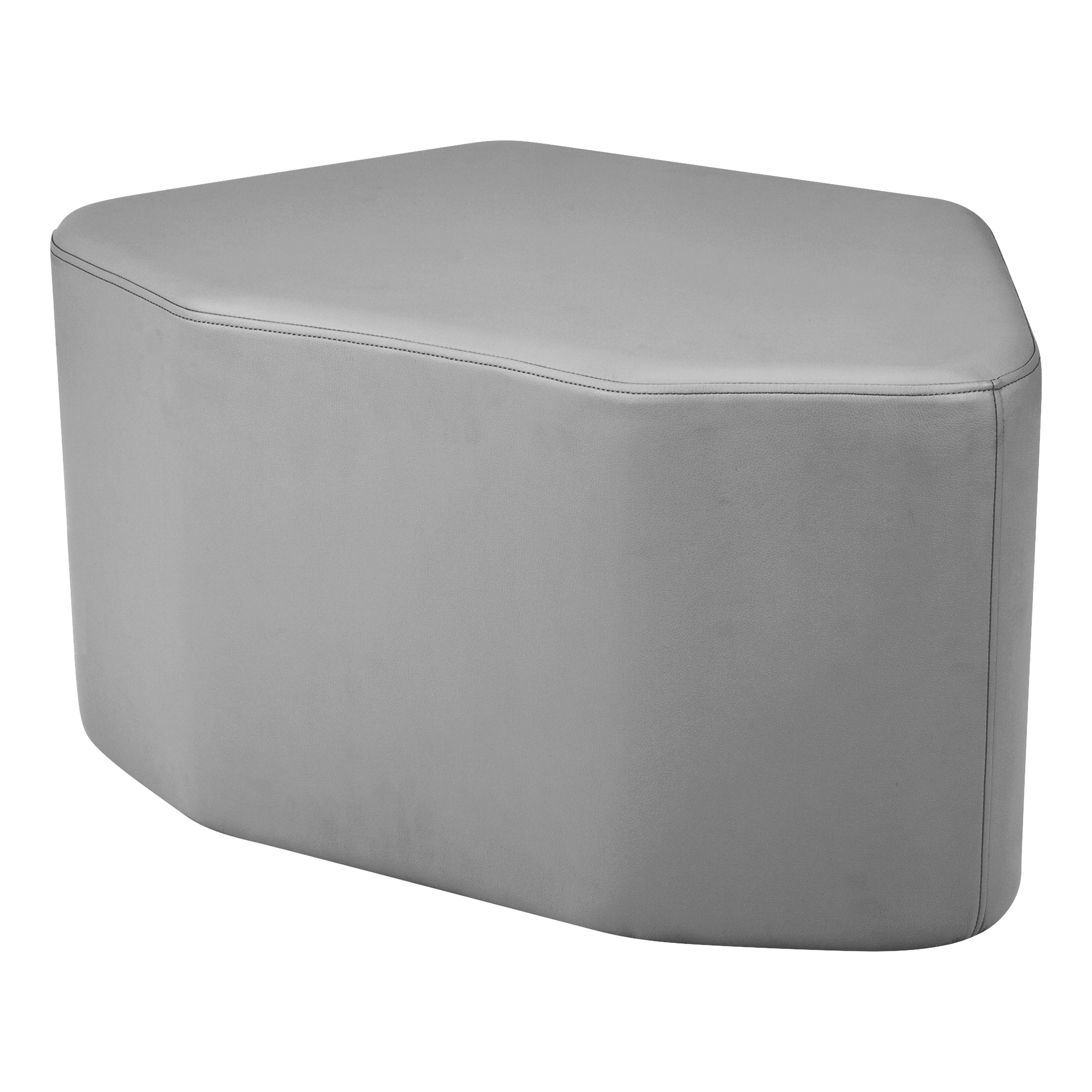 Pro Series Upholstered Petal Ottoman 18" Height - Gray
