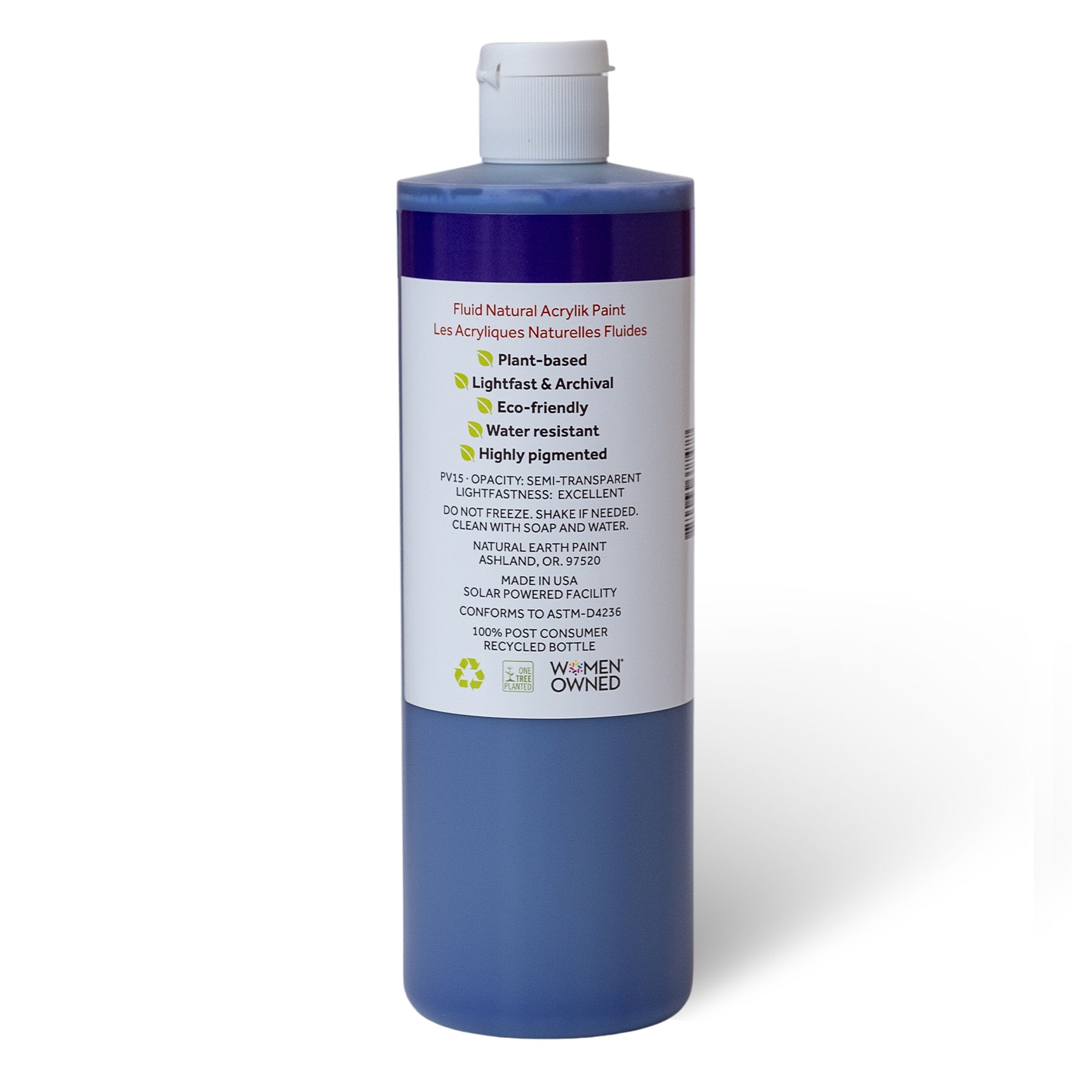 Natural Fluid Acrylik - 16 oz - Ultramarine Purple