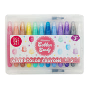 Cotton Candy Shimmer Watercolor Crayons, Pack of 12