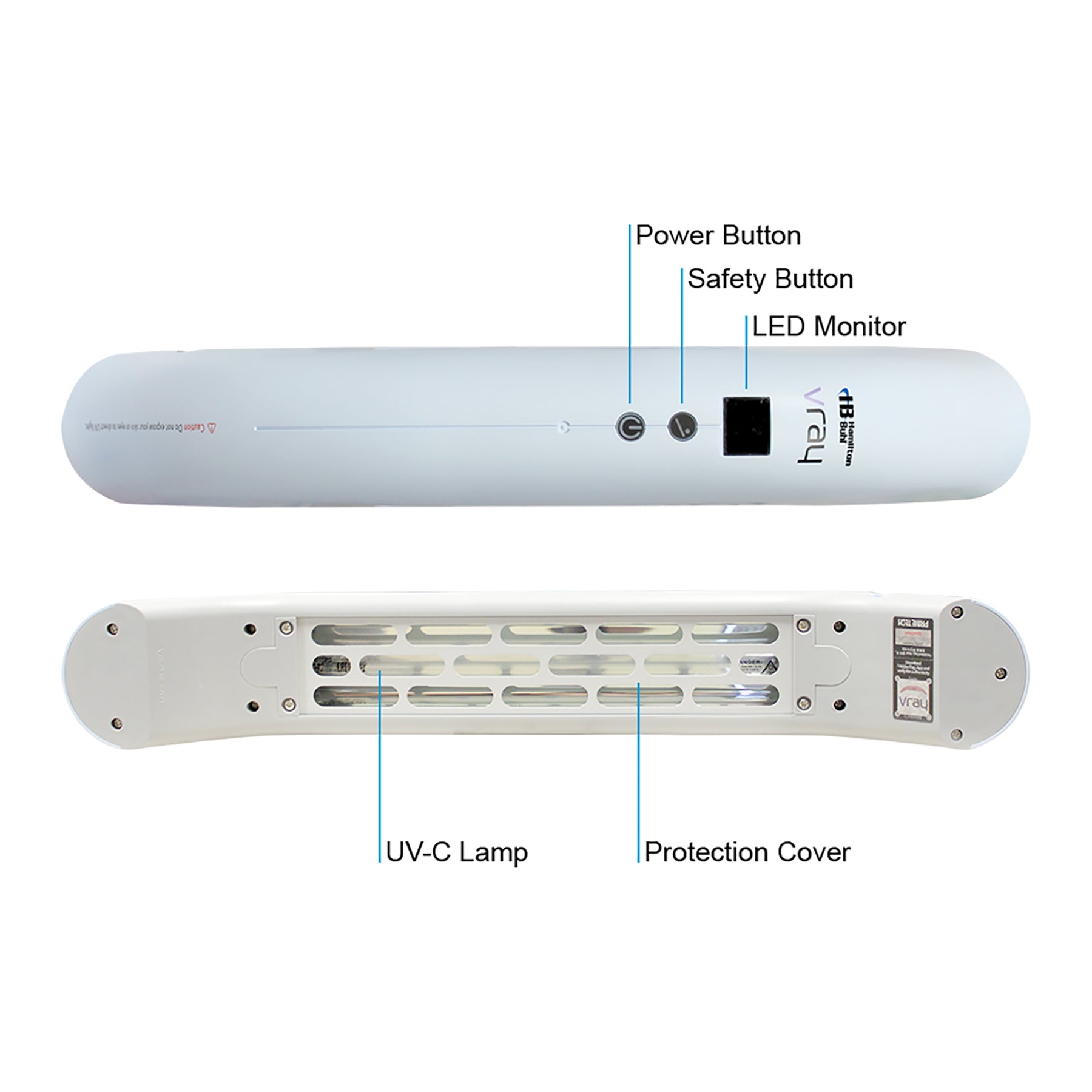 HygenX™ Vray – High Intensity Cordless UV-C Sanitizer – Proven Kills 99.99% of COVID-19 Virus and 99.9% of Bacteria