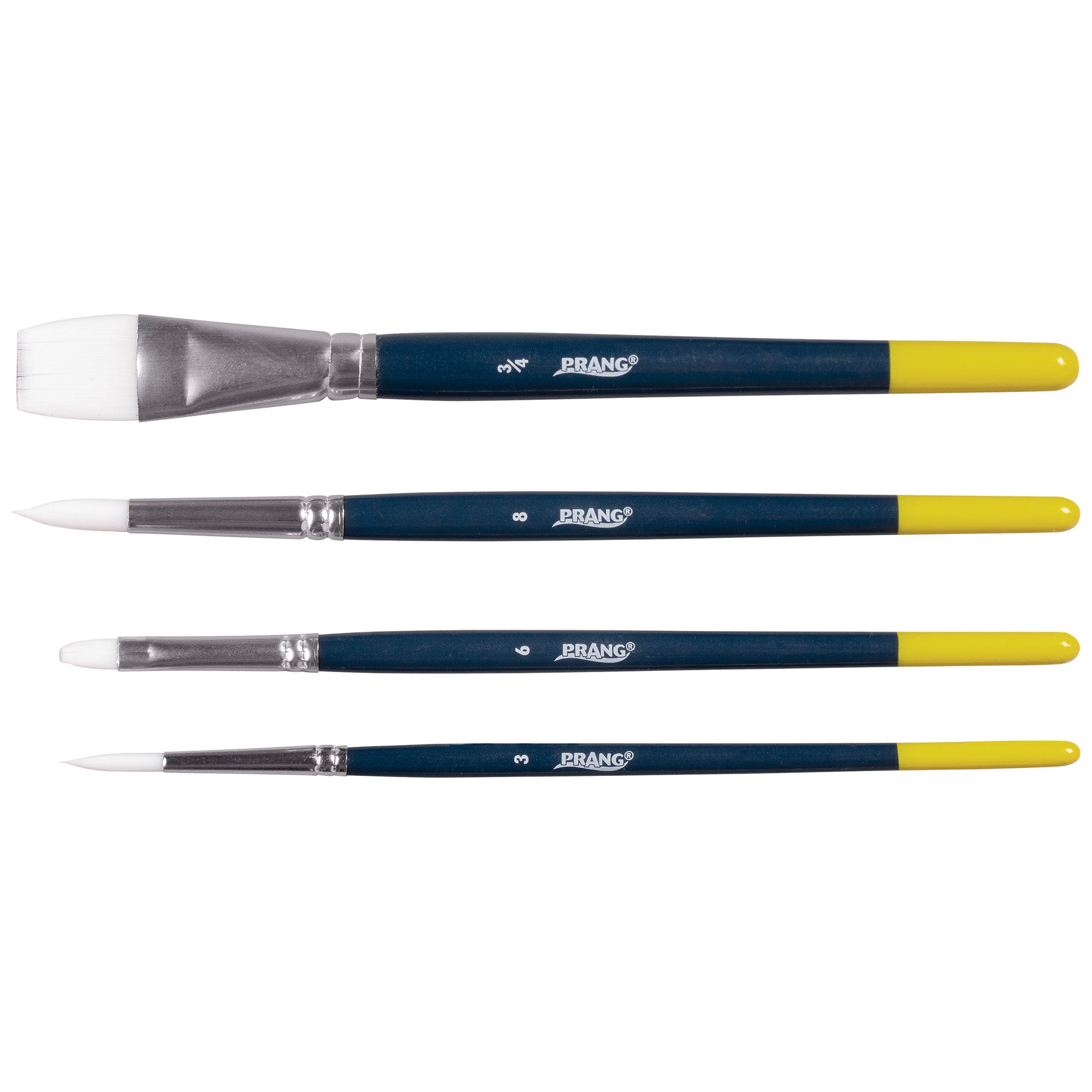 Hobby Paint Brush Set, Assorted Sizes, Set of 4