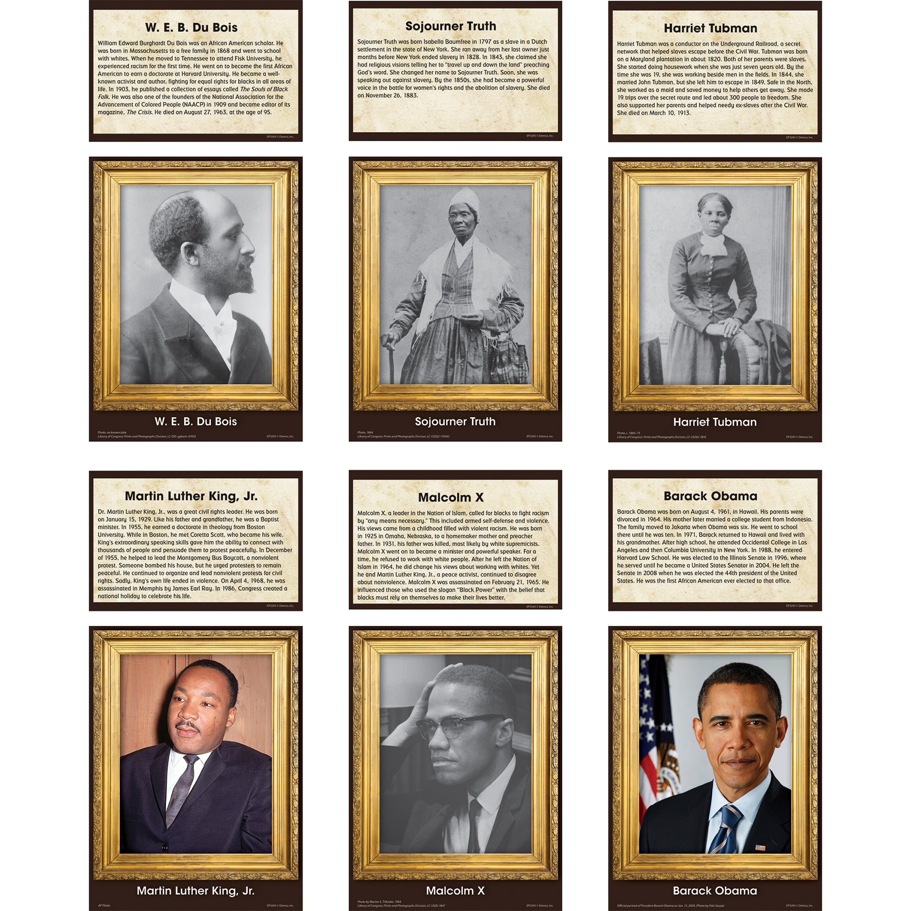 Influential Black Americans Accents, Pack of 48
