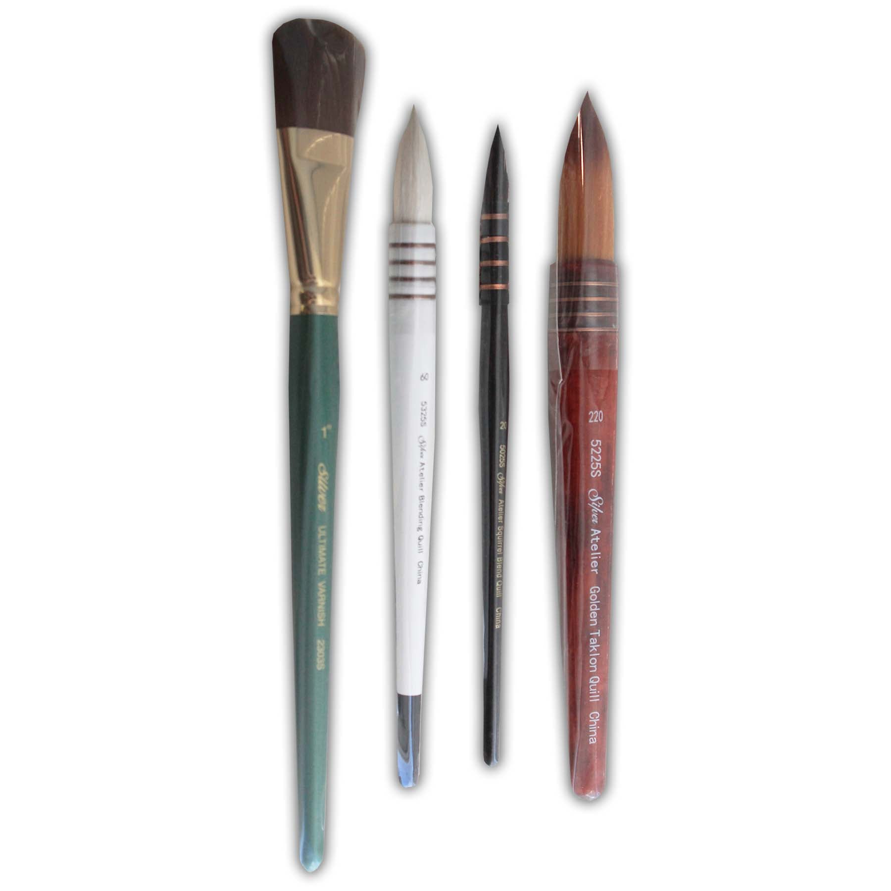Atelier Quills/Varnish, 4 Brushes