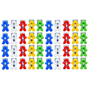 Magnet Man Magnetic Clip, Assorted Colors, 40-Piece Bucket