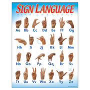 Sign Language Learning Chart, 17" x 22"