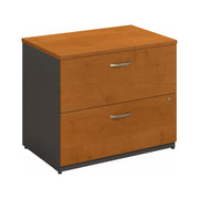 Bush Business Furniture Series C Lateral File Cabinet in Natural Cherry - 35.67" Width x 23.35" Depth x 29.84" Height