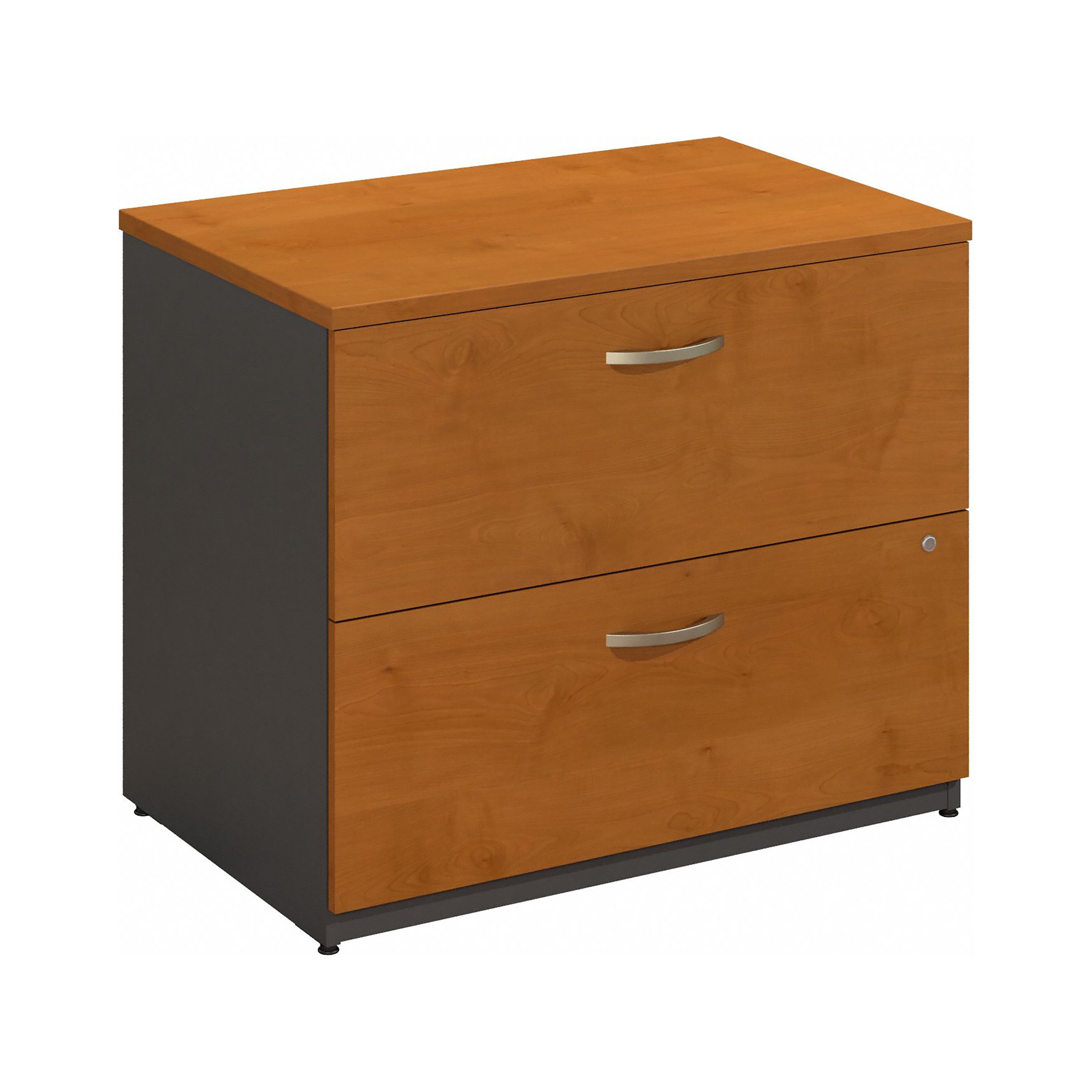 Bush Business Furniture Series C Lateral File Cabinet in Natural Cherry - 35.67" Width x 23.35" Depth x 29.84" Height