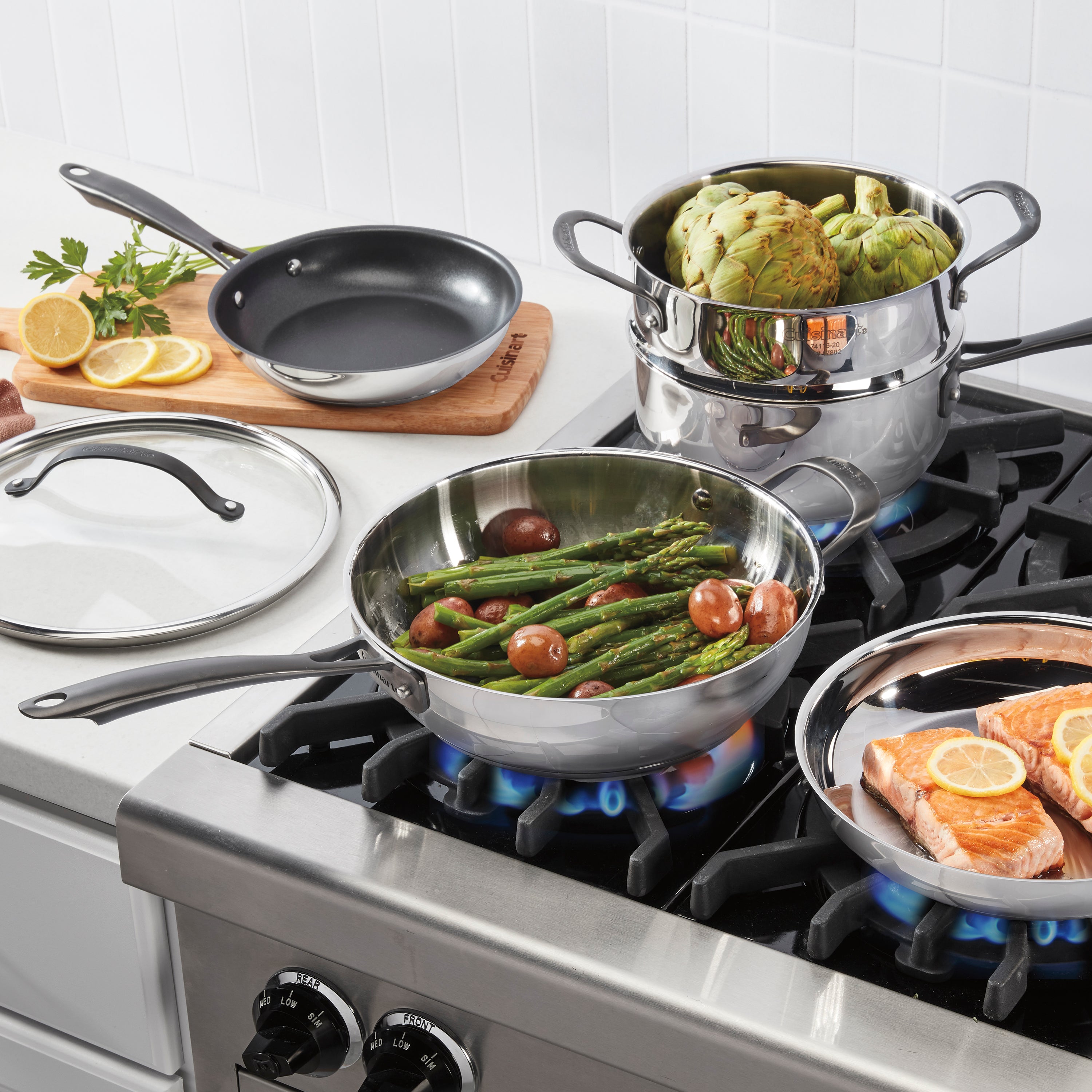 Radiant Pro Stainless with Brushed Titanium Finish 11-Pc Set