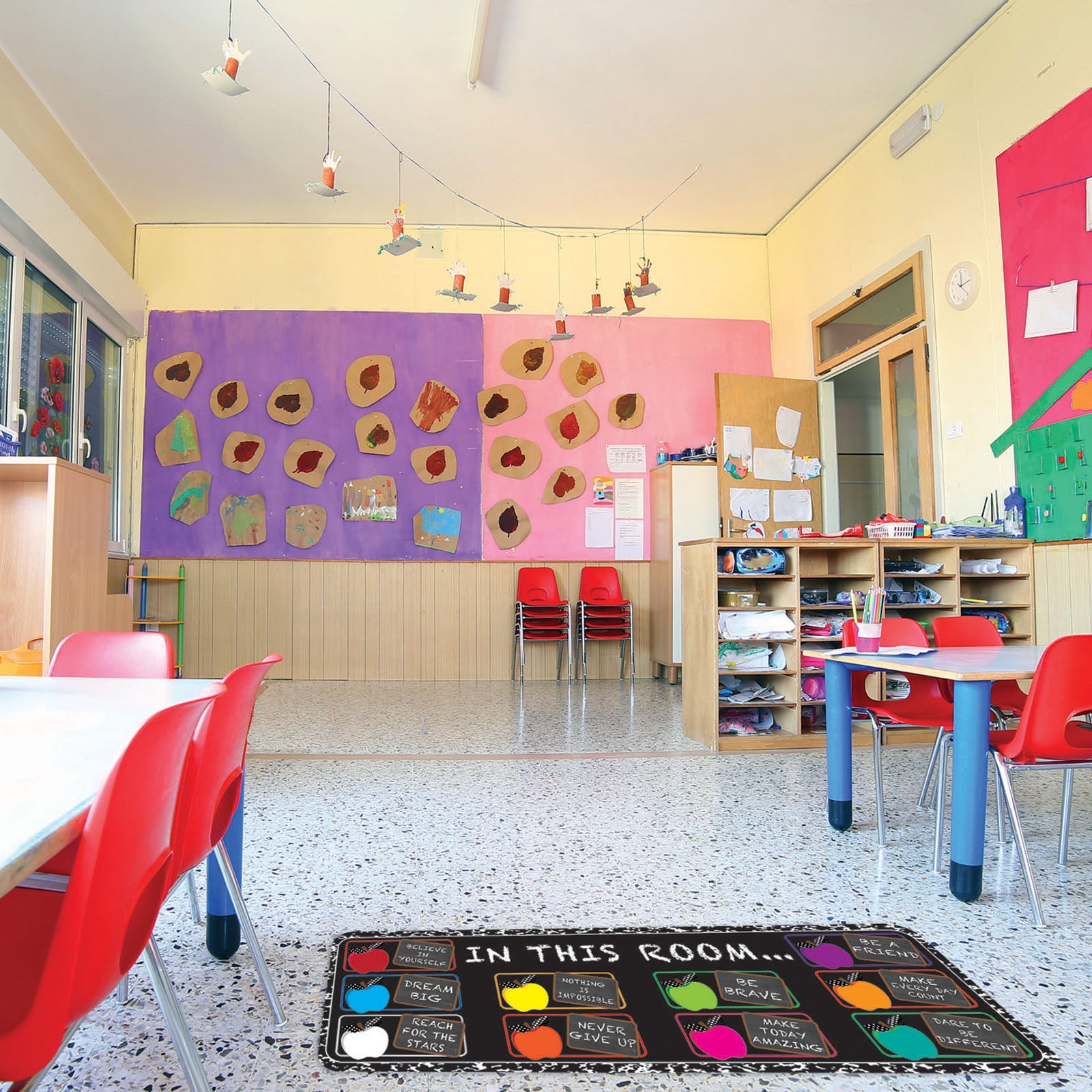 The Original Fun Mat™, Mat Runner, 15.5" x 47", In this Room Positive Sayings