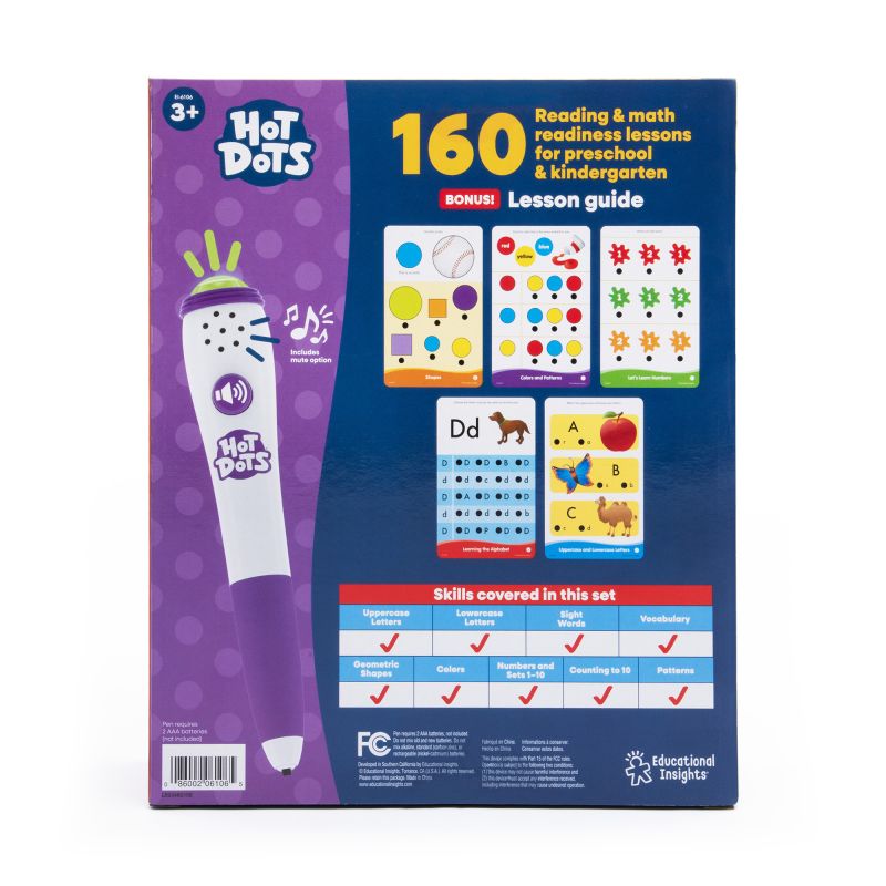 Hot Dots® Jr. Getting Ready for School! Set with Ace Pen