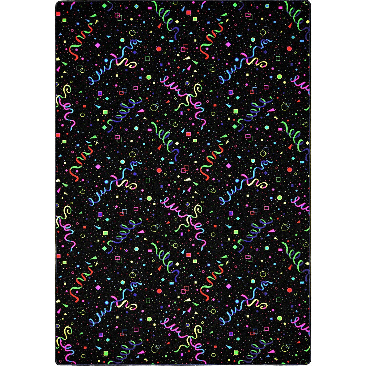 Celebration 4' x 6' area rug in color Fluorescent