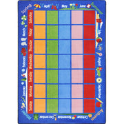 Celebrations Calendar 7'8" x 10'9" area rug in color Multi