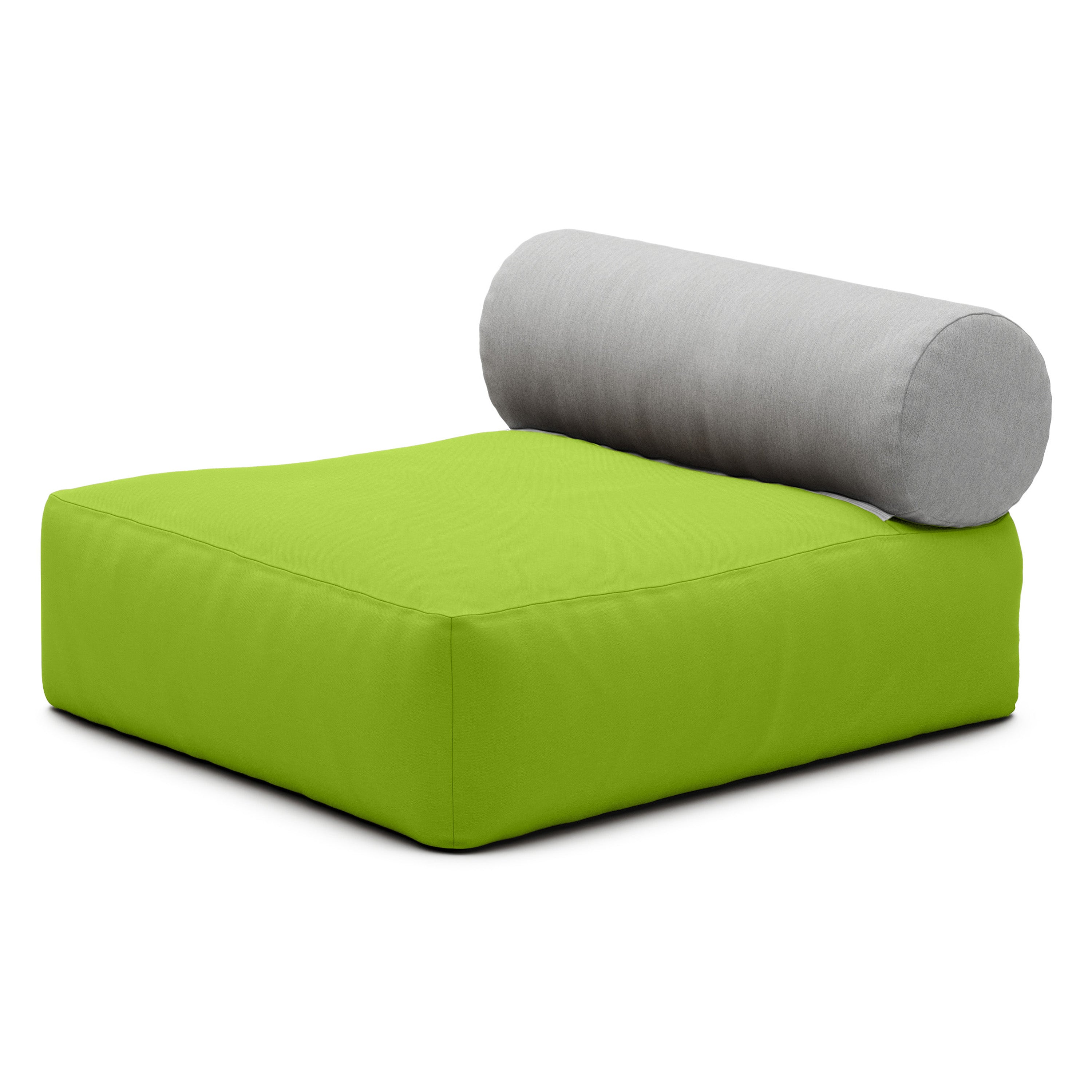 Jaxx Tybee Large Outdoor Lounge w/ Bolster - Sunbrella Lime