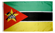 Mozambique Flag 4x6 ft. Nylon SolarGuard Nyl-Glo 100% Made in USA to Official Design Specifications by Annin Flagmakers.  Model 195876