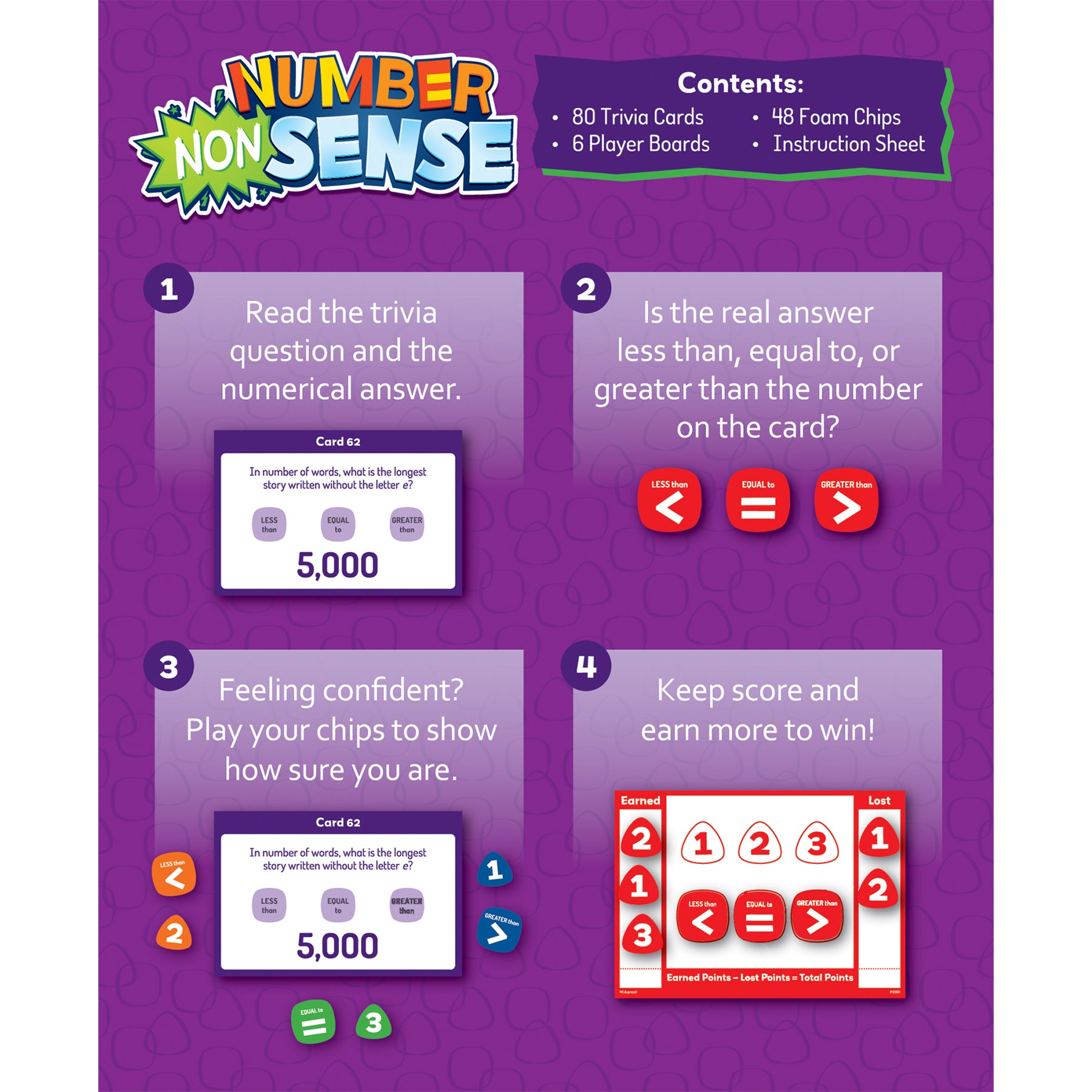 Number (Non)Sense Card Game