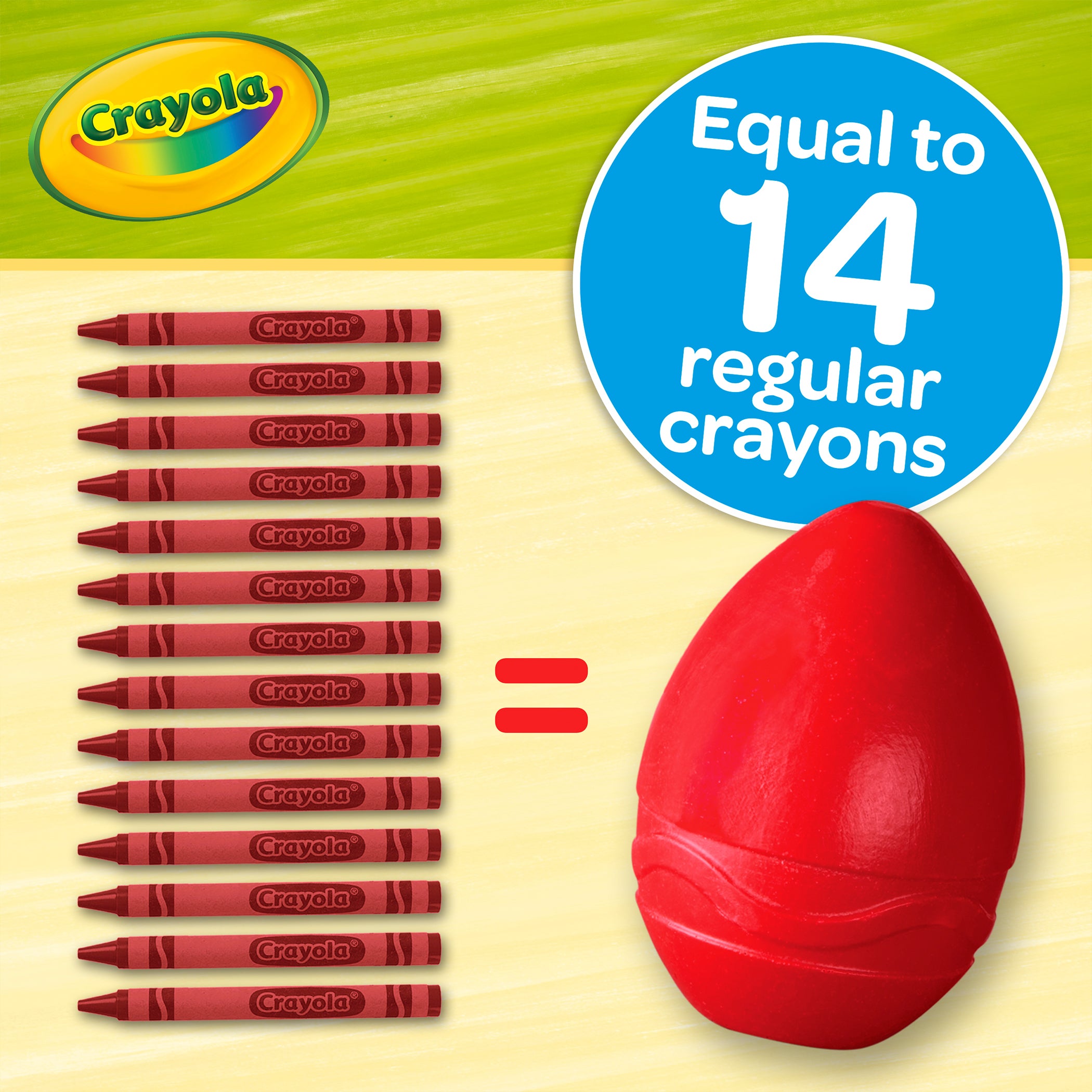My First Crayola® Washable Palm-Grasp Crayons, Pack of 3