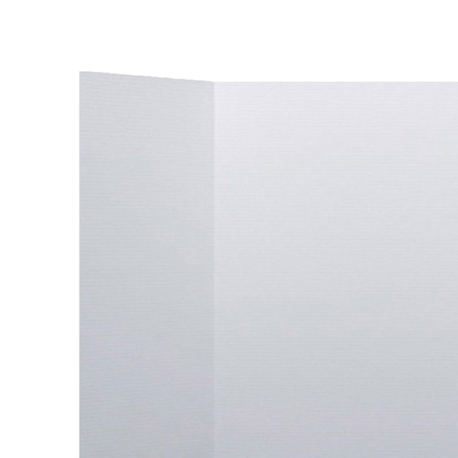 Corrugated Project Board, 1 Ply, 24" x 48", White, Pack of 24