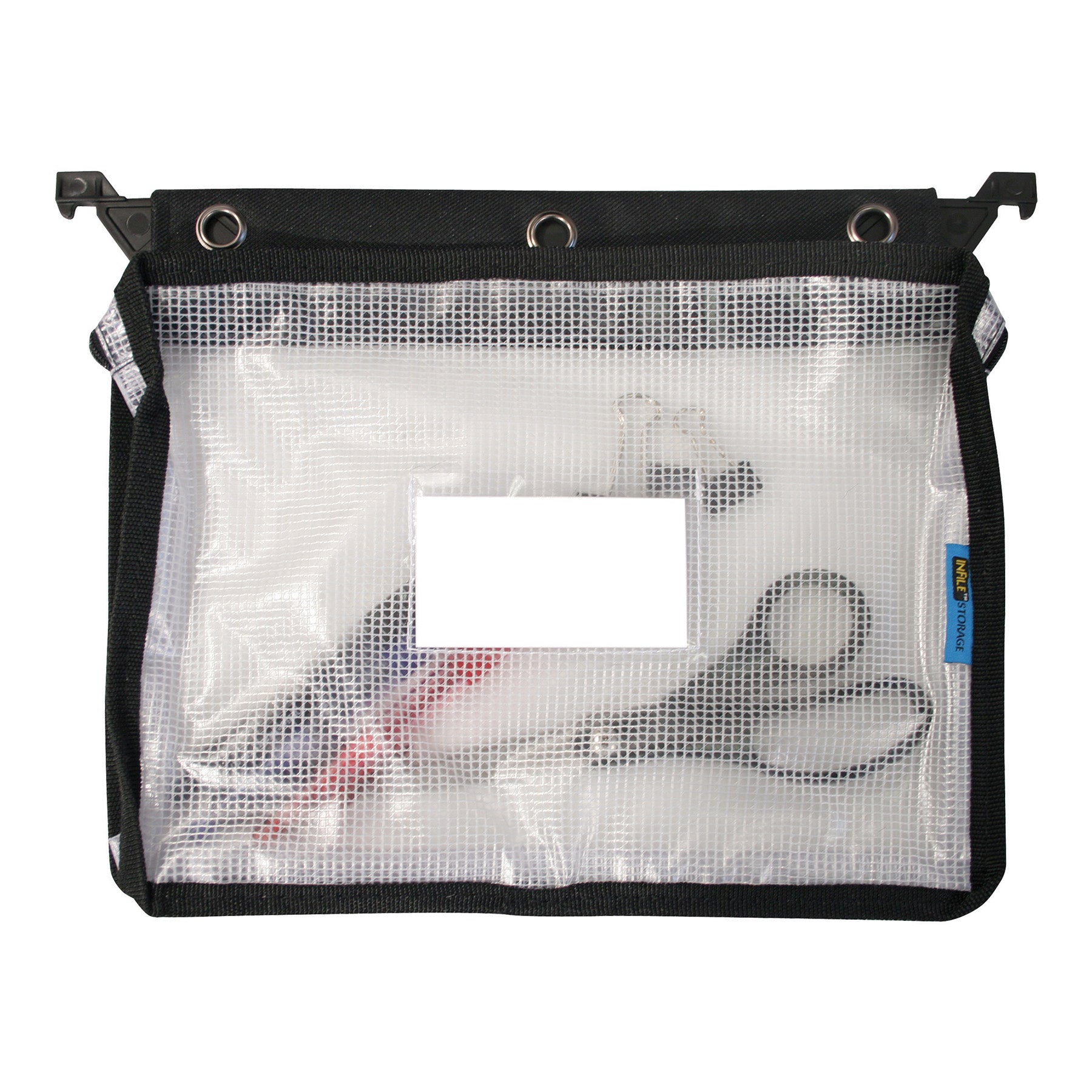 Expanding Zipper Pouch, Clear Mesh