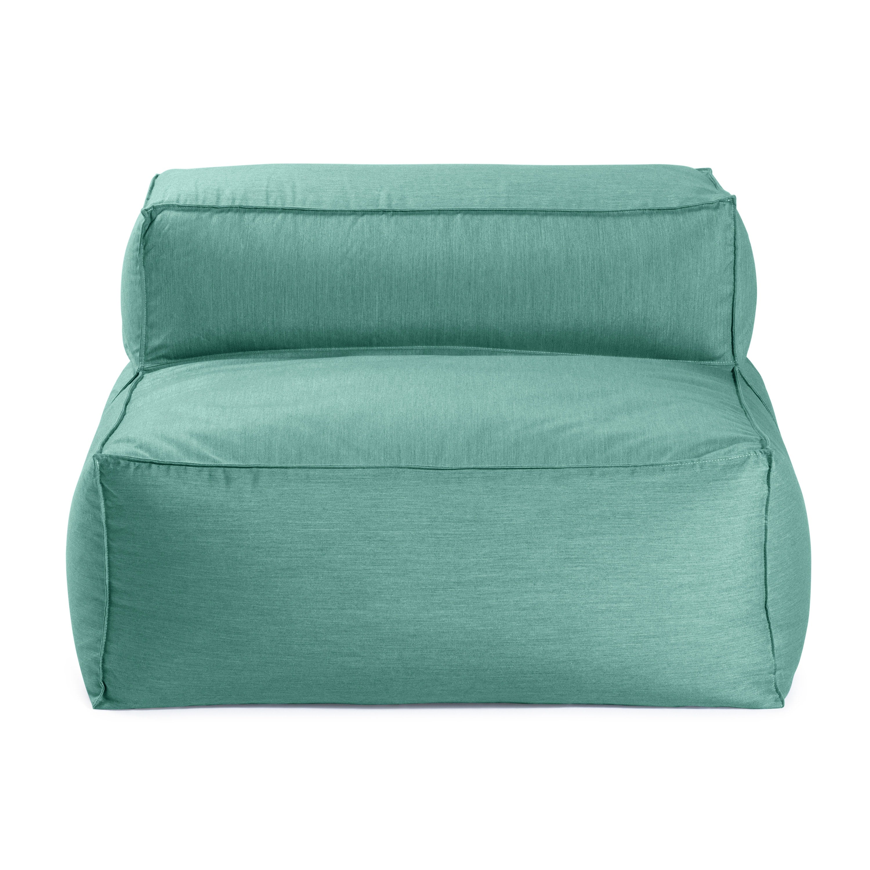 Baya Outdoor Center Seat - Luxurious Oversized European Style Outdoor Soft Seating, Sunbrella Silver