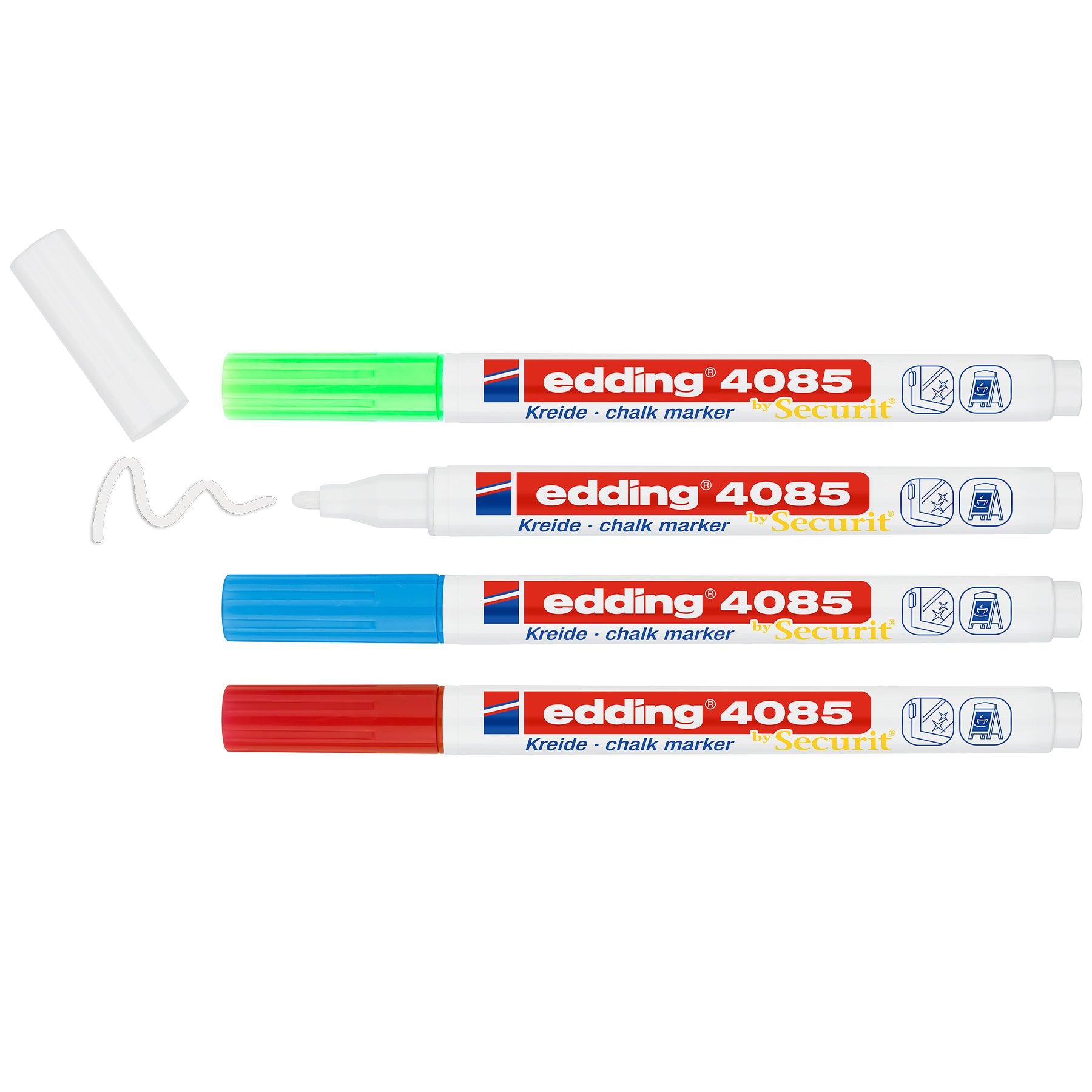 edding 4085 Chalk Marker Blister 4pk - Basic