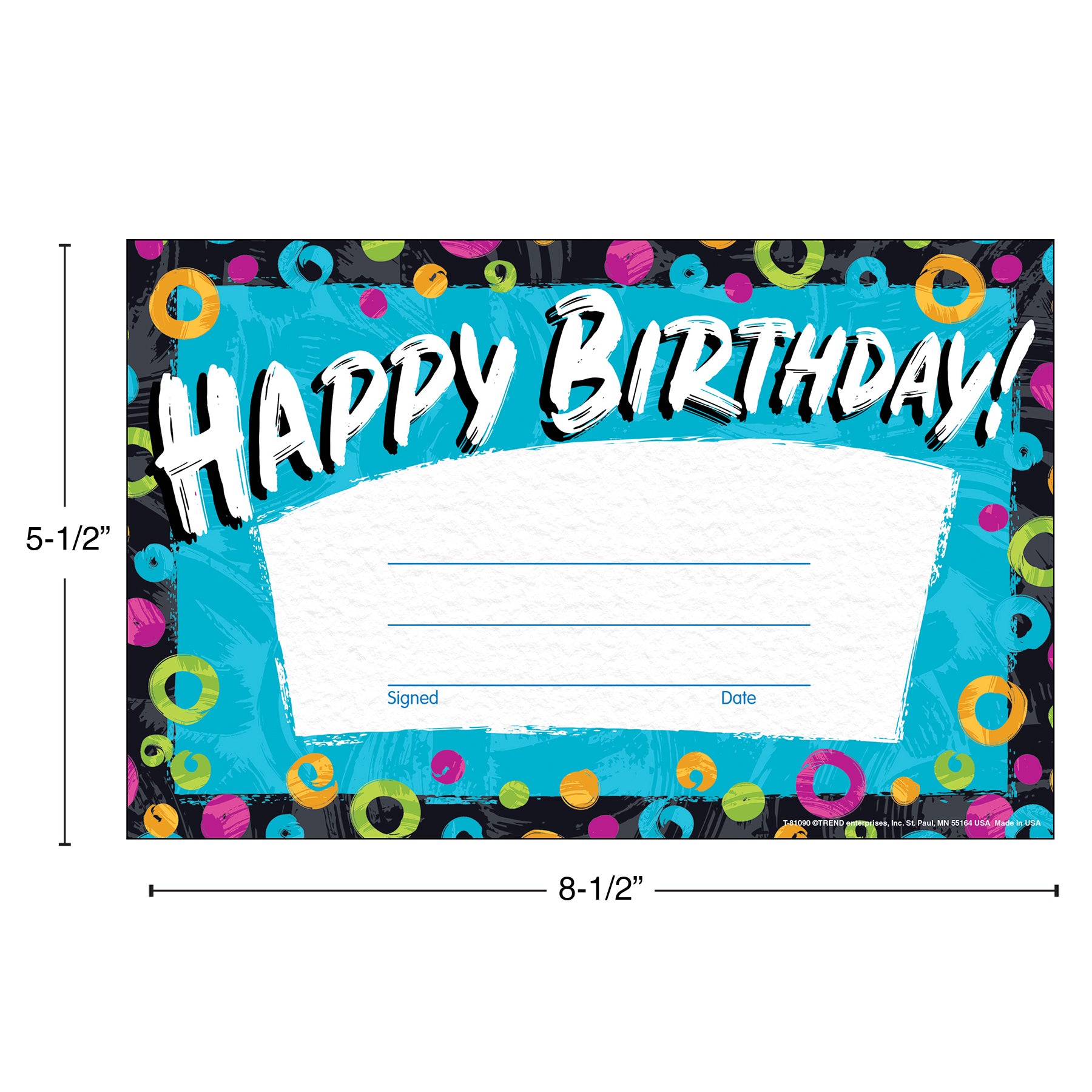 Color Harmony Birthday Recognition Awards, 30 Count