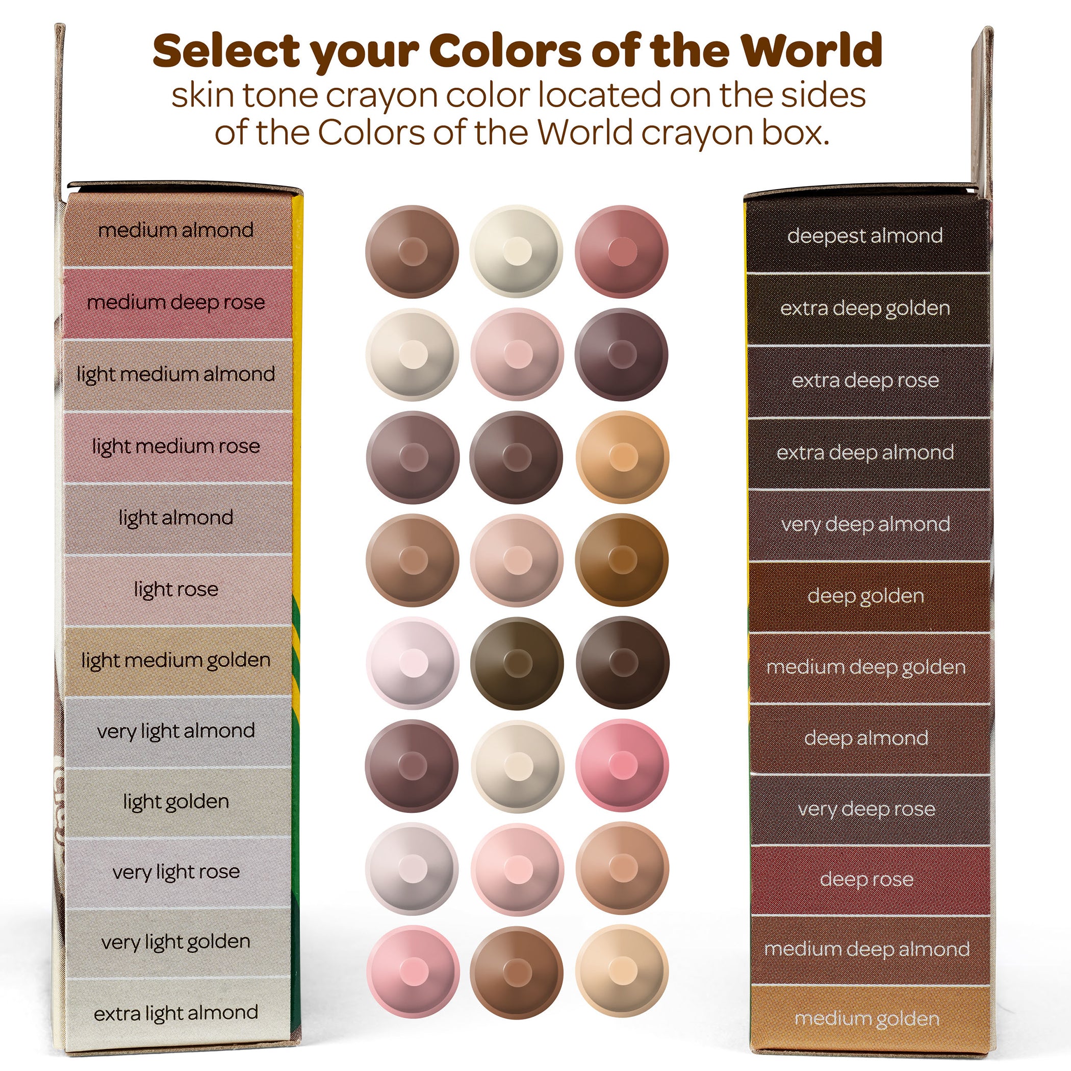 Colors of the World Crayons, 24 Colors