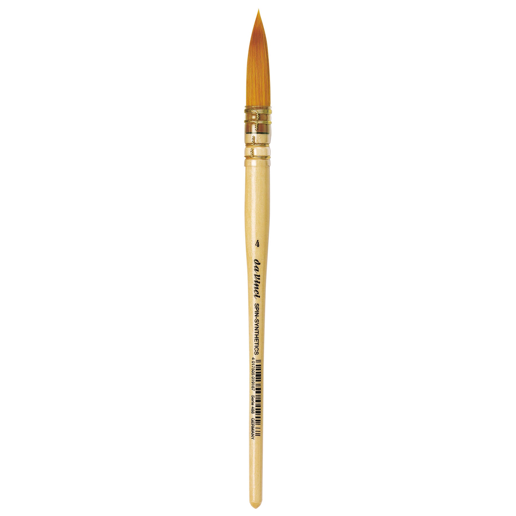 COSMOTOP-SPIN Quill Brush, Synthetic, Watercolor & Indian Ink, Round, Series 488, Size 4