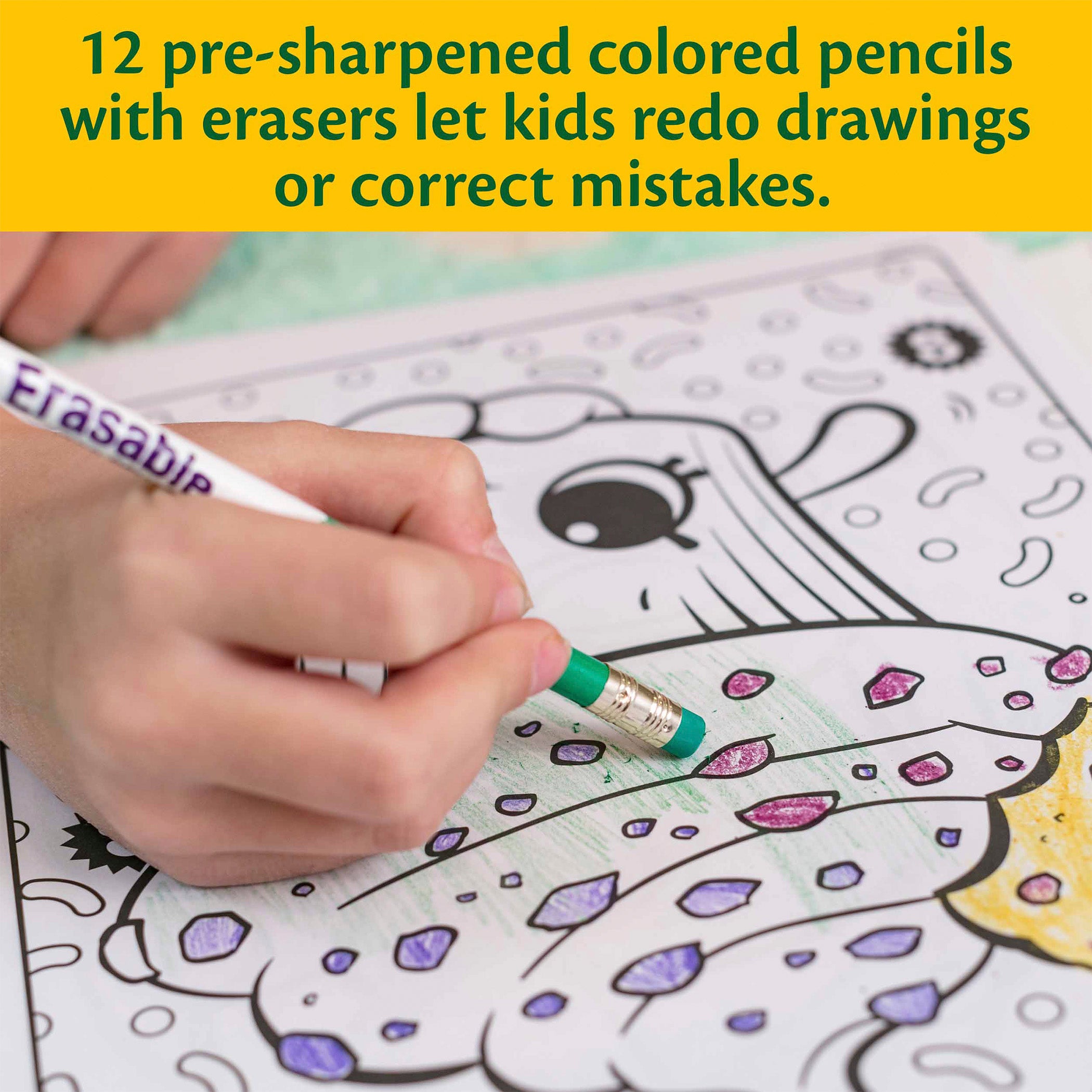 Erasable Colored Pencils, 12 Count