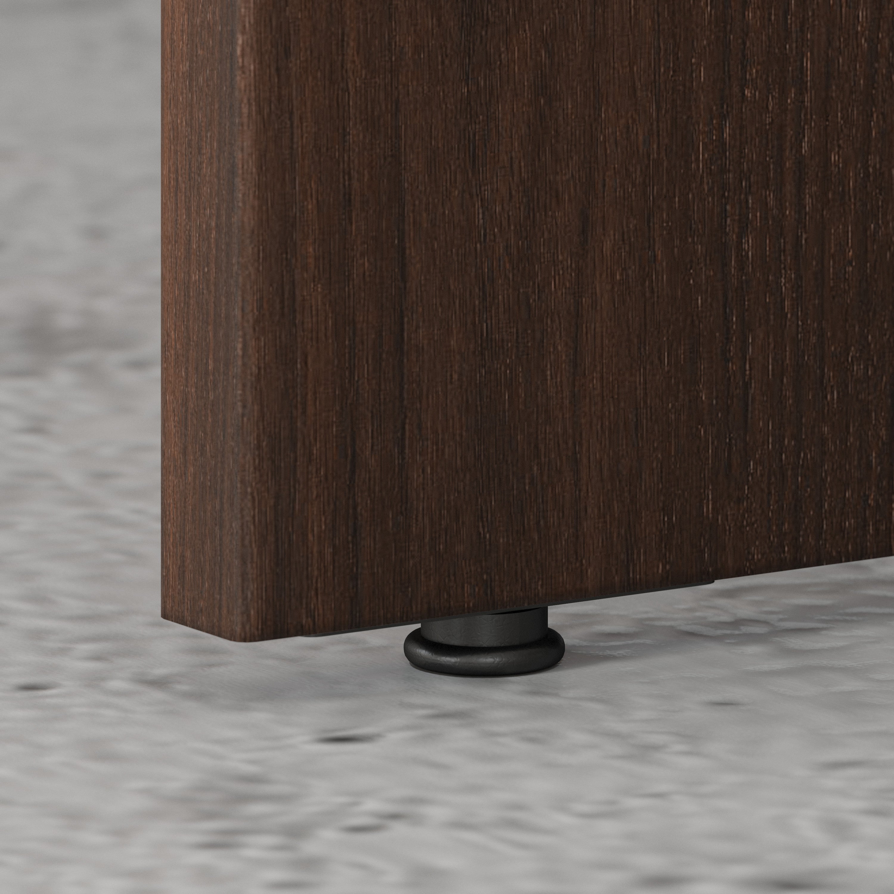 Bush Business Furniture Studio C 72W x 24D L Shaped Desk with 42W Return in Black Walnut - 71.02" Width x 65" Depth x 29.84" Height
