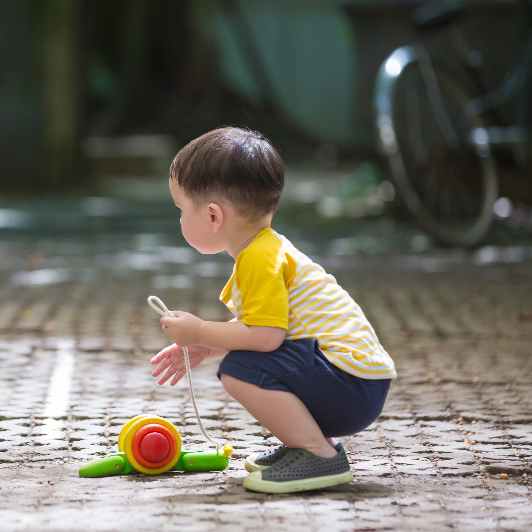 Wooden Pull Along Toy Snail