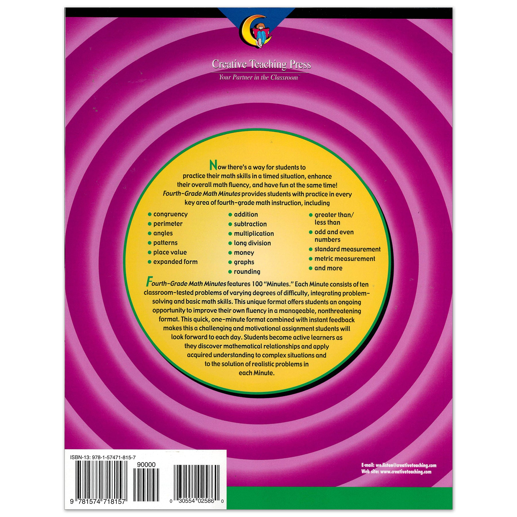 Fourth-Grade Math Minutes Book