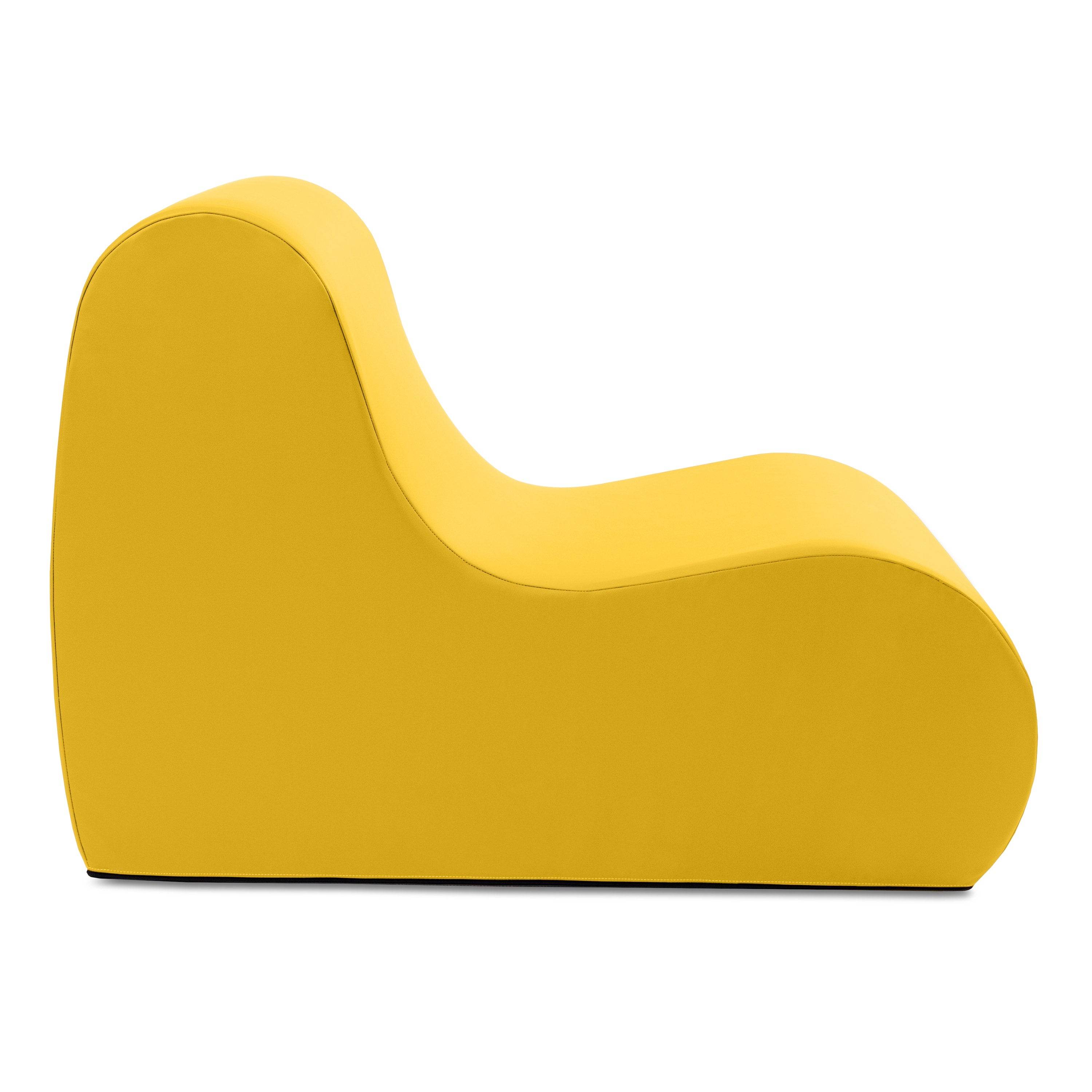 Jaxx Midtown Large Classroom Soft Foam Chair - Premium Vinyl Cover, Black