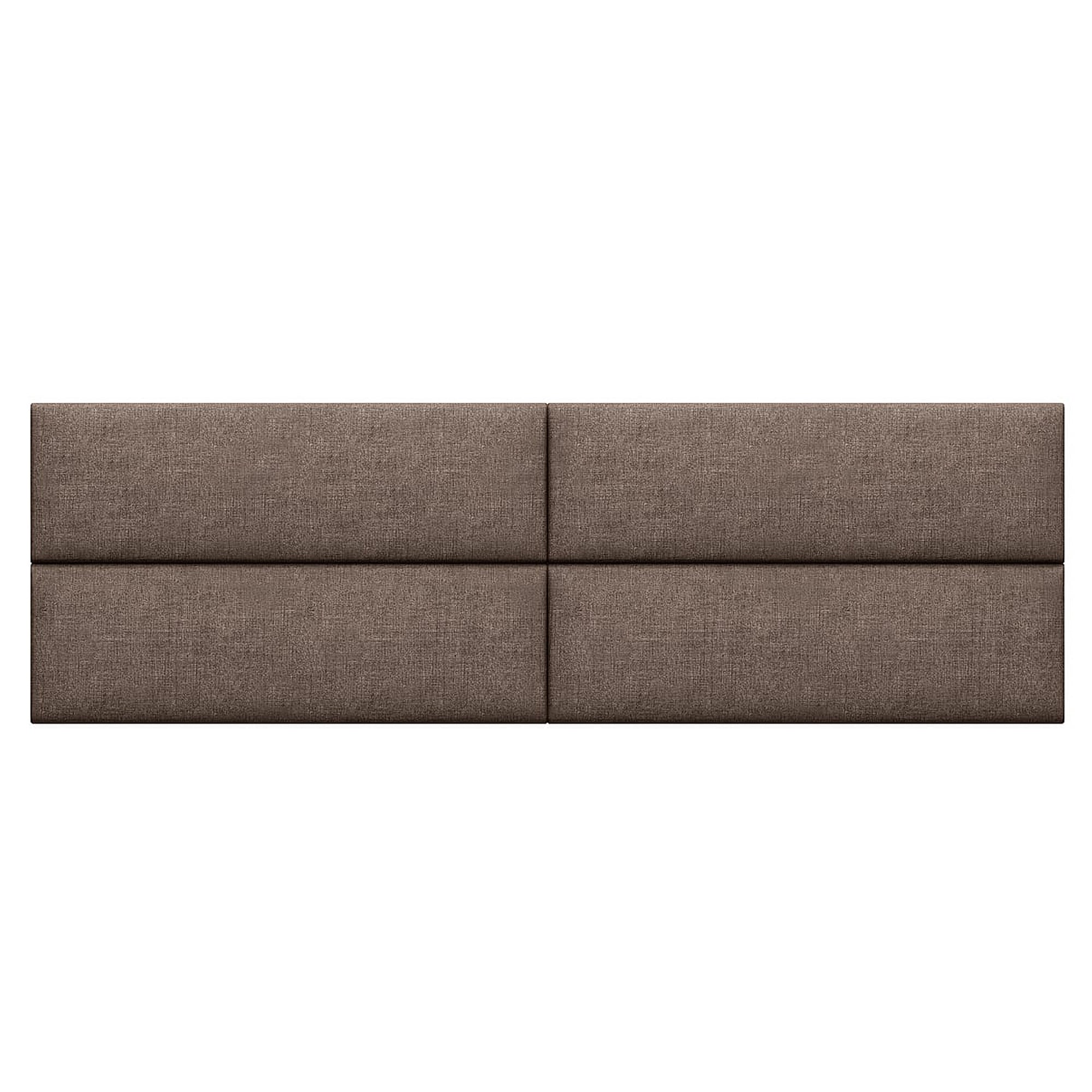 Jaxx Panelist Modern Padded Headboard – Set of 4 Wall Mounted Panels - King, Amber Gold Microvelvet