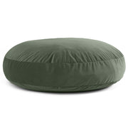 Jaxx 6 Foot Cocoon - 2-in-1 Convertible Bean Bag Bed & Large Bean Bag Chair for Adults, Premium Lush Velvet - Green