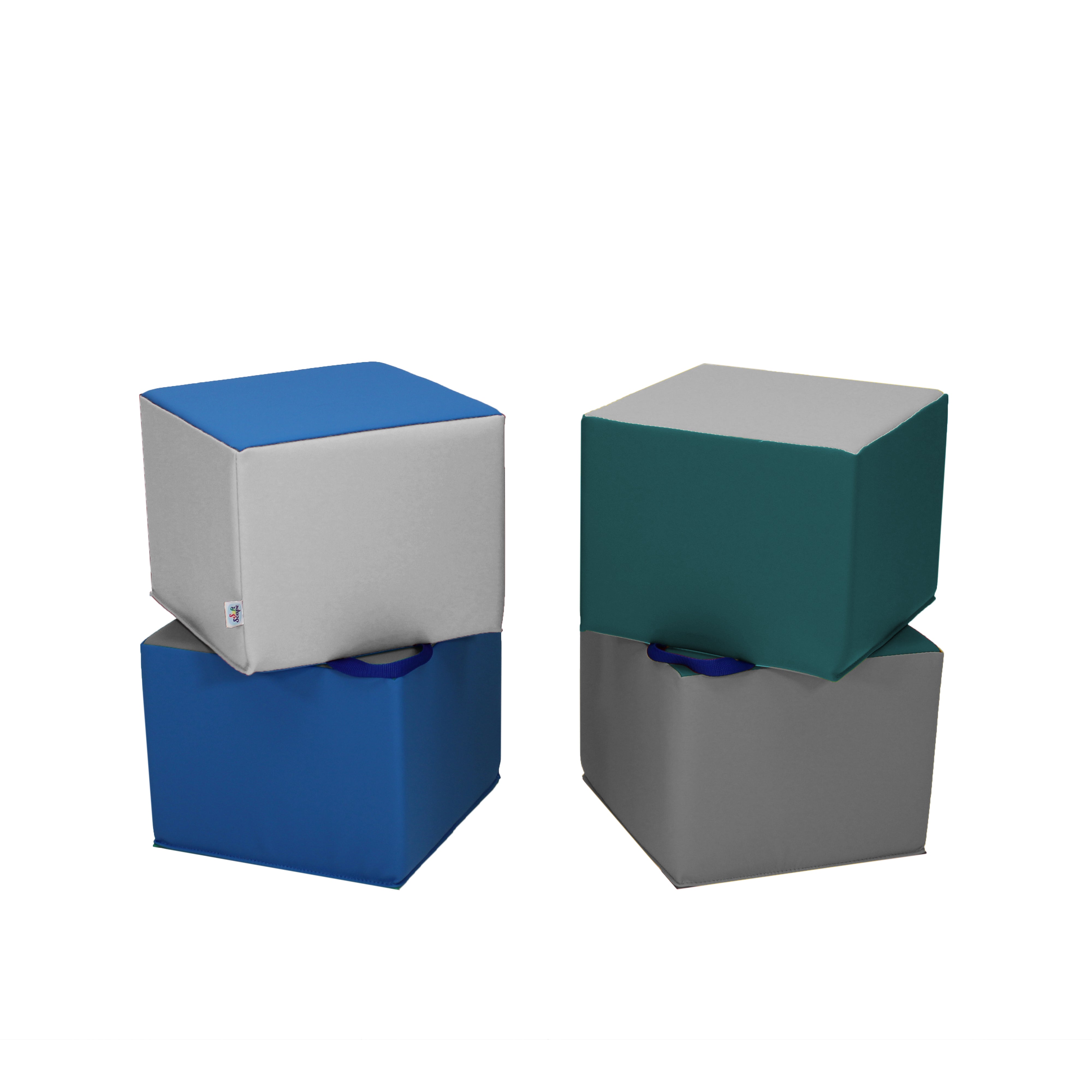 SoftScape Carry Me Cube Cushions, 4-Piece - Contemporary