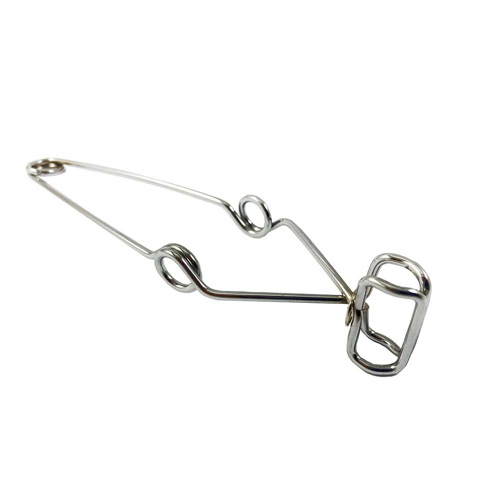 Test Tube Holder, Plated Spring Steel Wire 6.5" W/Grip