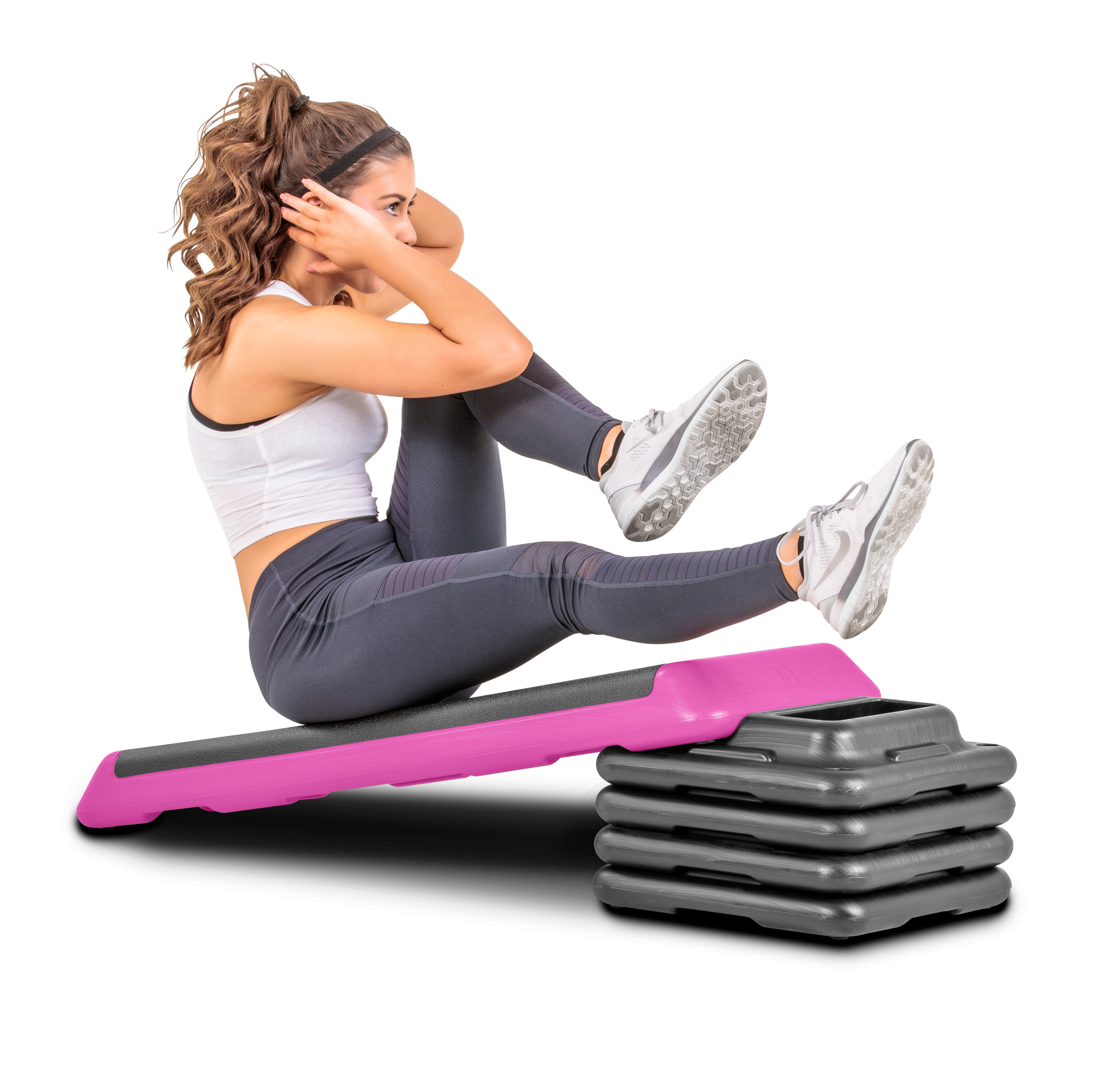 The Freestyle Step (Health Club Size) Pink (4 Risers) New