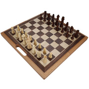 Folding Wood Travel Chess Set - 16 in. Board, 3 in. King