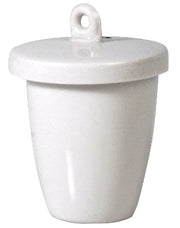 Crucible, Porcelain, High-Form, 100ml, with Lid, Pack of 20